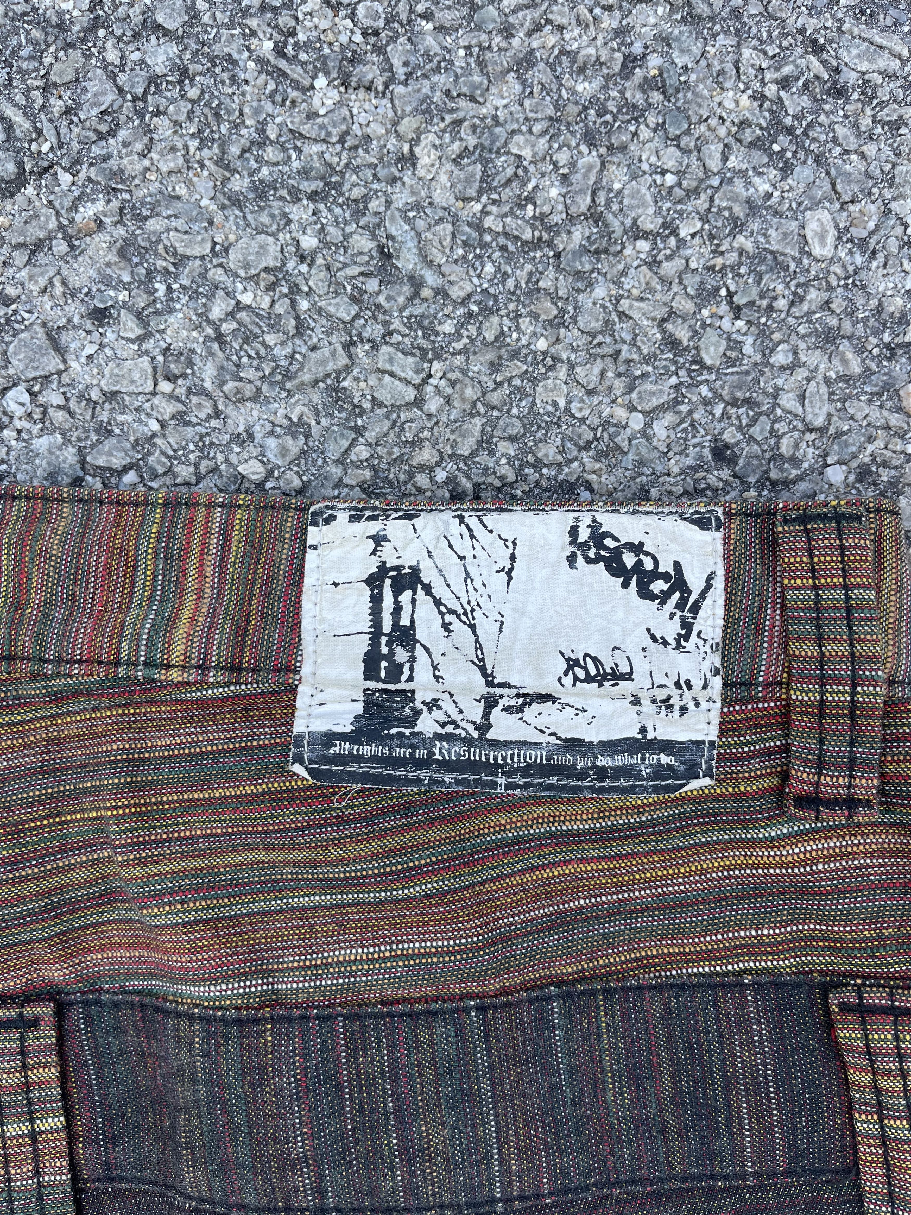 Beauty Beast × If Six Was Nine × Le Grande Bleu (L.G.B.) Resurrection Double Waist Low Pocket Multicolour Slubby Size US 34 / EU 50 - 15 Thumbnail