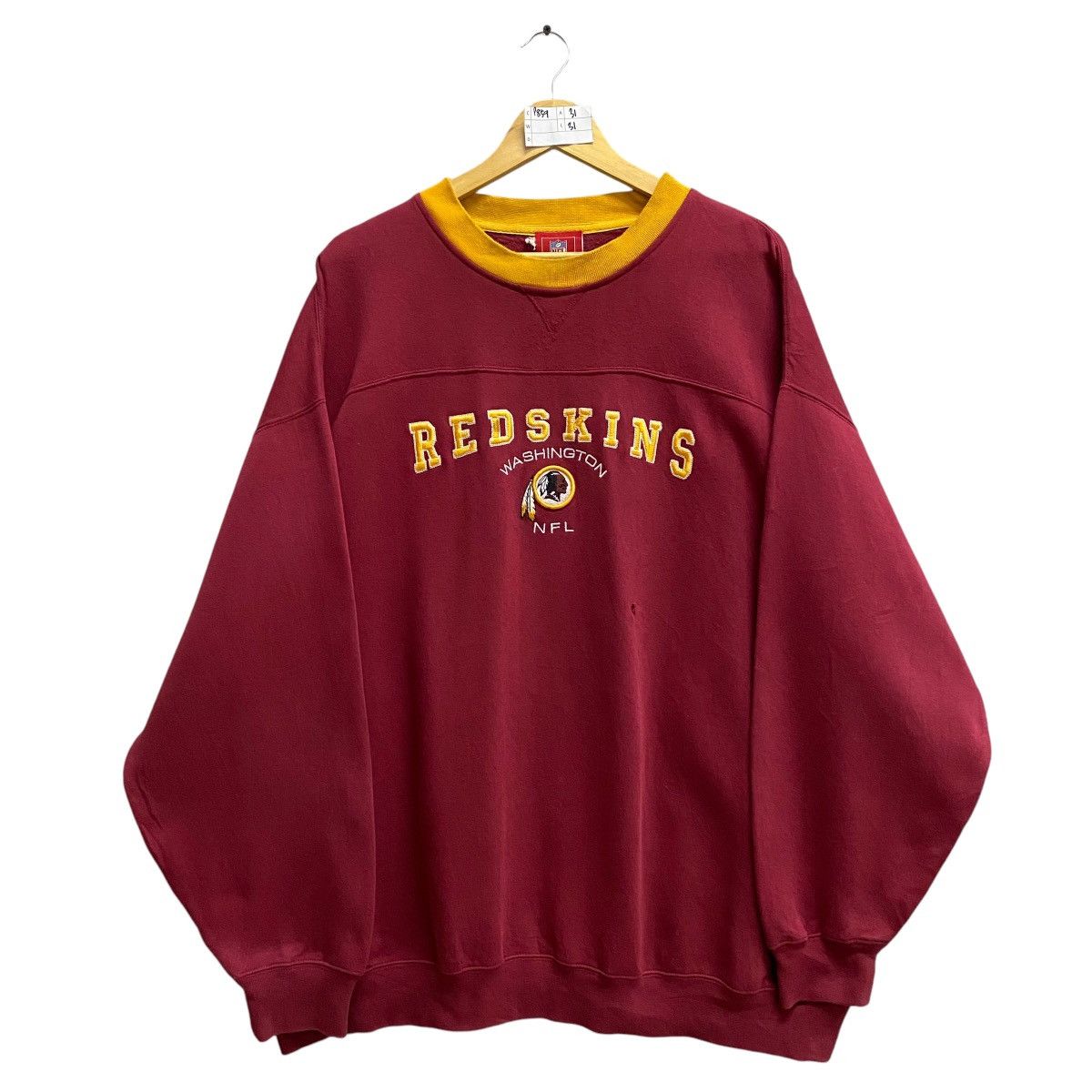 NFL Redskins Vintage Vintage Redskins Nfl Embroidered Logo Sweatshirt XXLarge Grailed