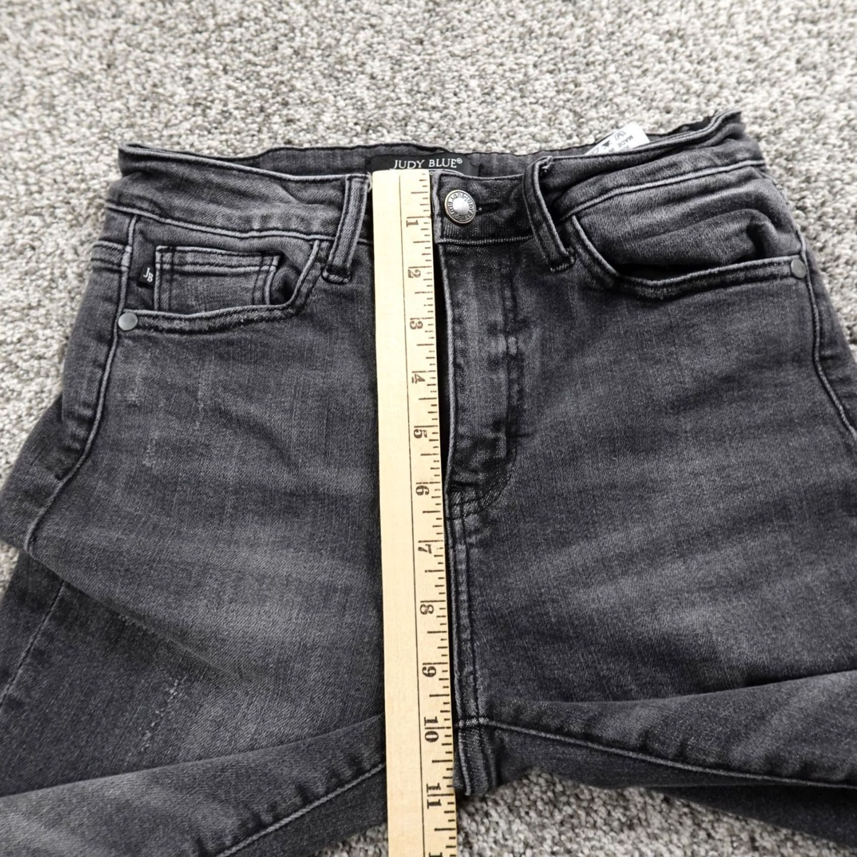 Denime Judy Blue Jeans Womens 3 Black Denim Pants Trouser Mid Rise Skinny Capri Stretch Jeans Size 26" / US 2 / IT 38 - 4 Thumbnail