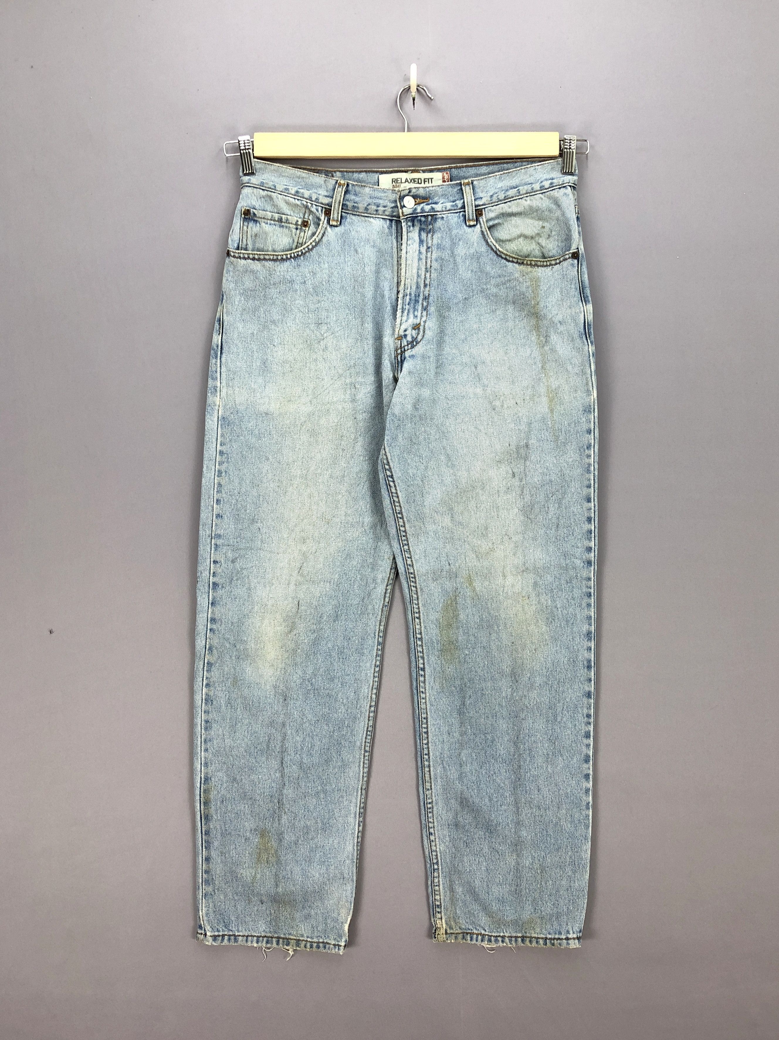 Levi's Vintage Y2K Levis Sun Faded Jeans Levi's Light Wash Denim Size US 34 / EU 50 - 1 Thumbnail