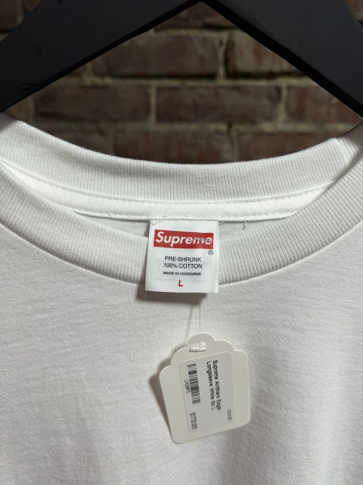 Supreme Supreme Antihero Eagle L/S White Sz. L Size US L / EU 52-54 / 3 - 3 Thumbnail
