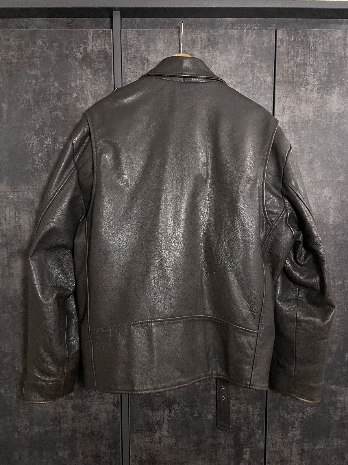 Vintage Vintage 90s Leather Biker Jacket Size US L / EU 52-54 / 3 - 13 Thumbnail