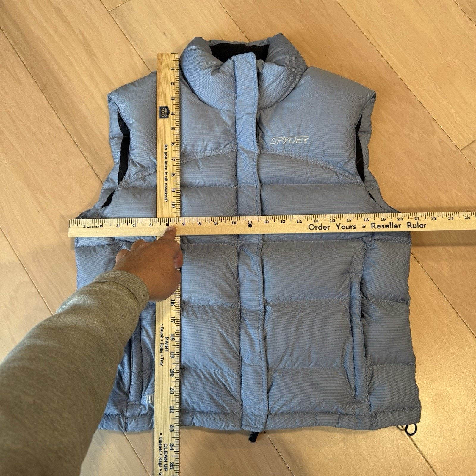 Spyder Spyder 700 Down Vest Women's L Light Blue Insulated Puffer Size L / US 10 / IT 46 - 3 Thumbnail