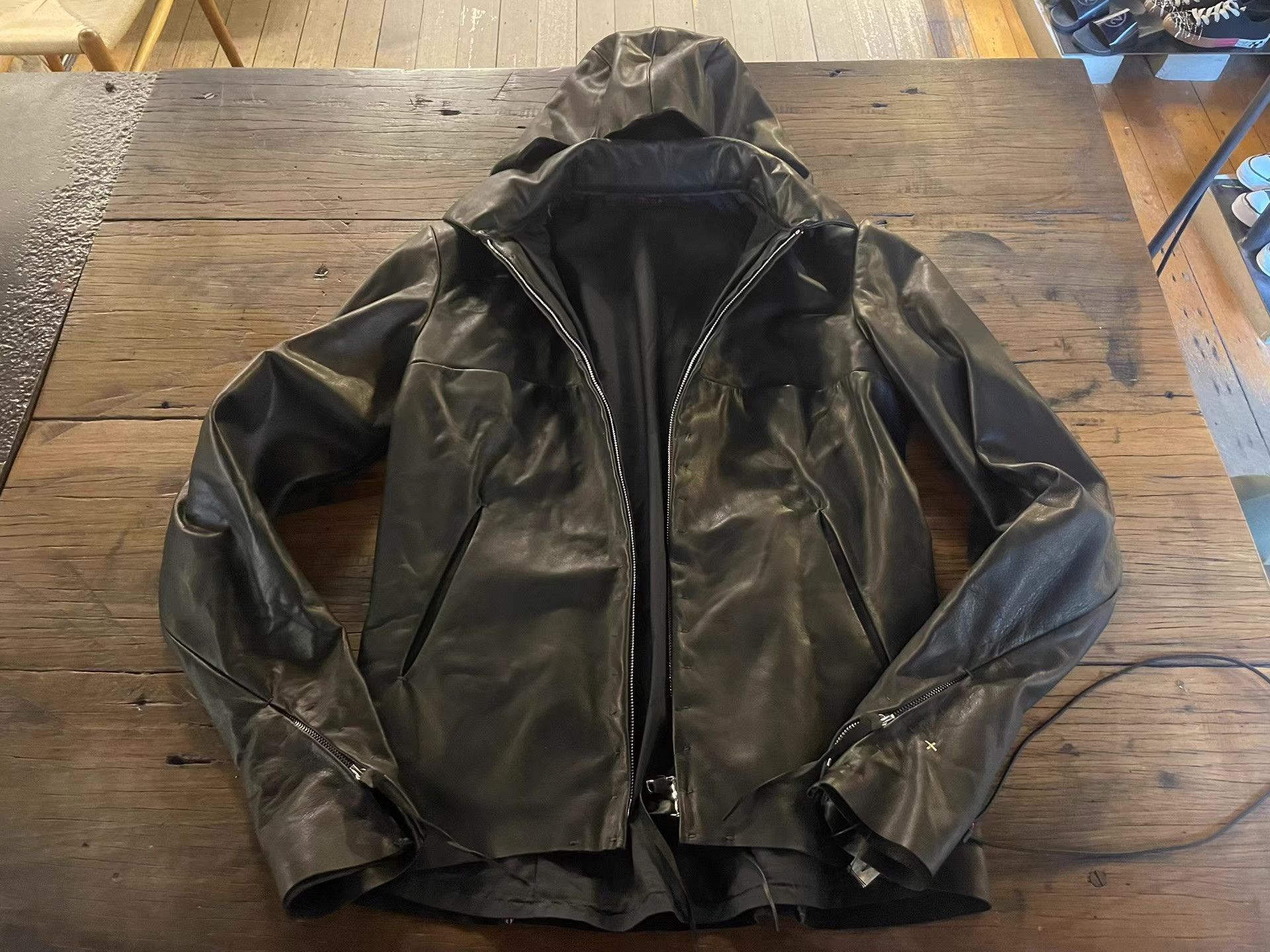 Ma+ m.a➕ FW25 Black 4-Pocket Detachable Hood Biker Jacket Ｑ25 Size US M / EU 48-50 / 2 - 1 Thumbnail