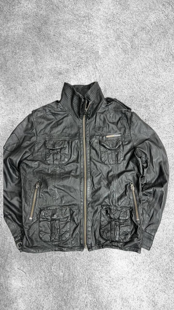 Vintage VTG Yohji Yamamoto Style REAL LEATHER JACKET 90s Size US L / EU 52-54 / 3 - 7 Thumbnail