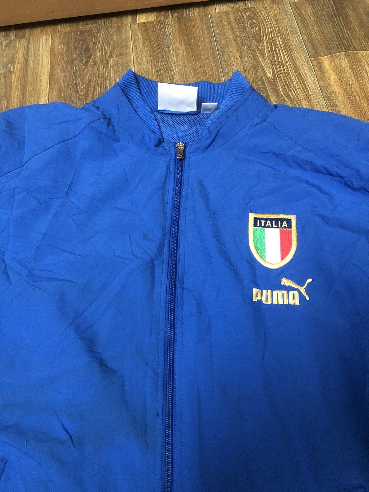 Puma × Vintage Puma italia full zip track blue national jacket soccer Size US L / EU 52-54 / 3 - 4 Thumbnail