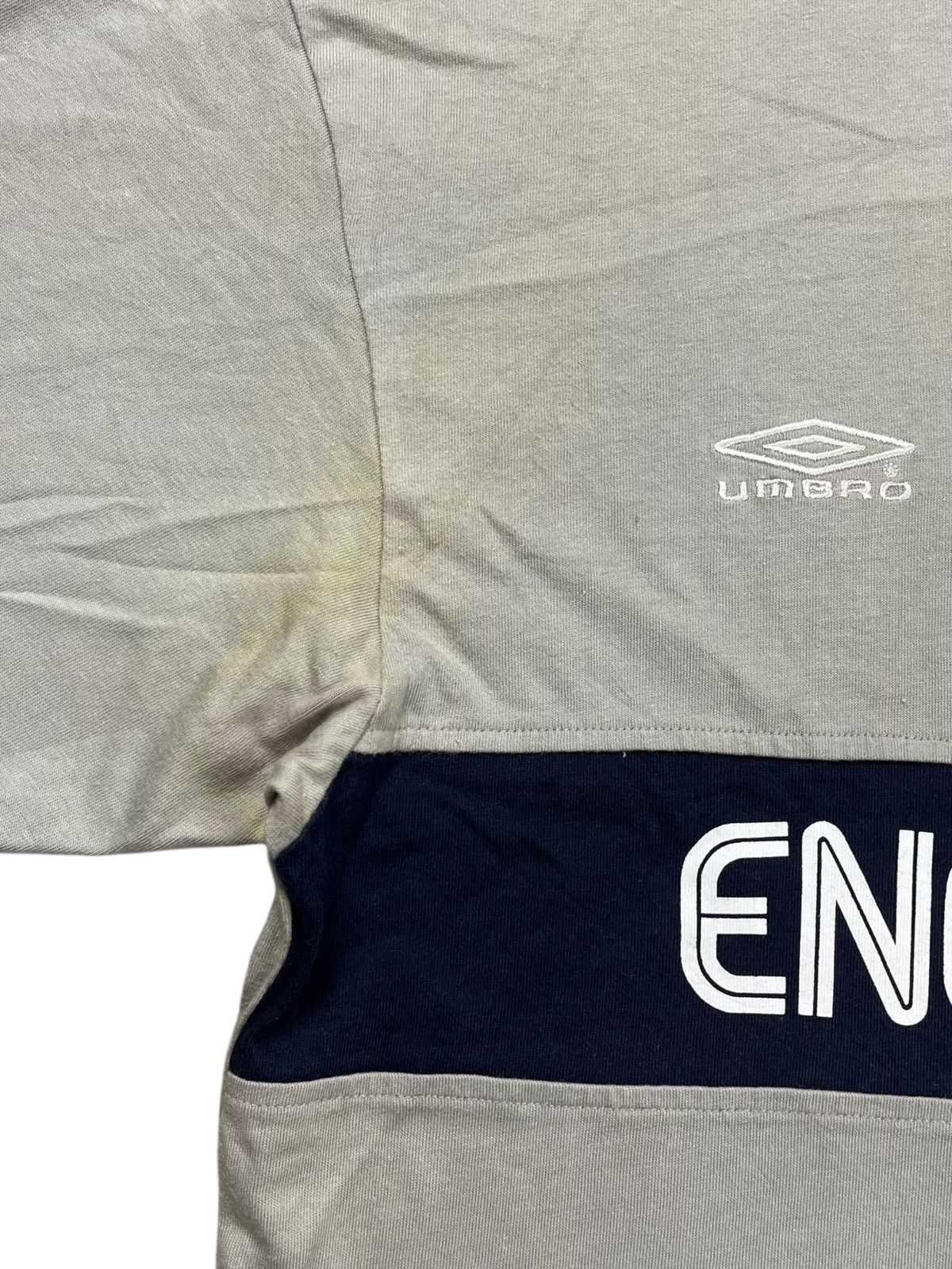 Hysteric Glamour Trashed Vintage Umbro England Collar Tee Size US M / EU 48-50 / 2 - 12 Thumbnail