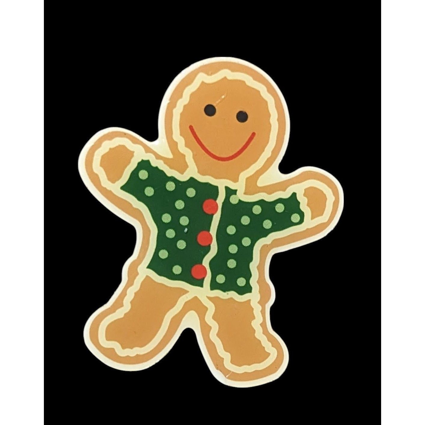 Other Festive Gingerbread Man Holiday Lapel Pin Size ONE SIZE - 1 Thumbnail