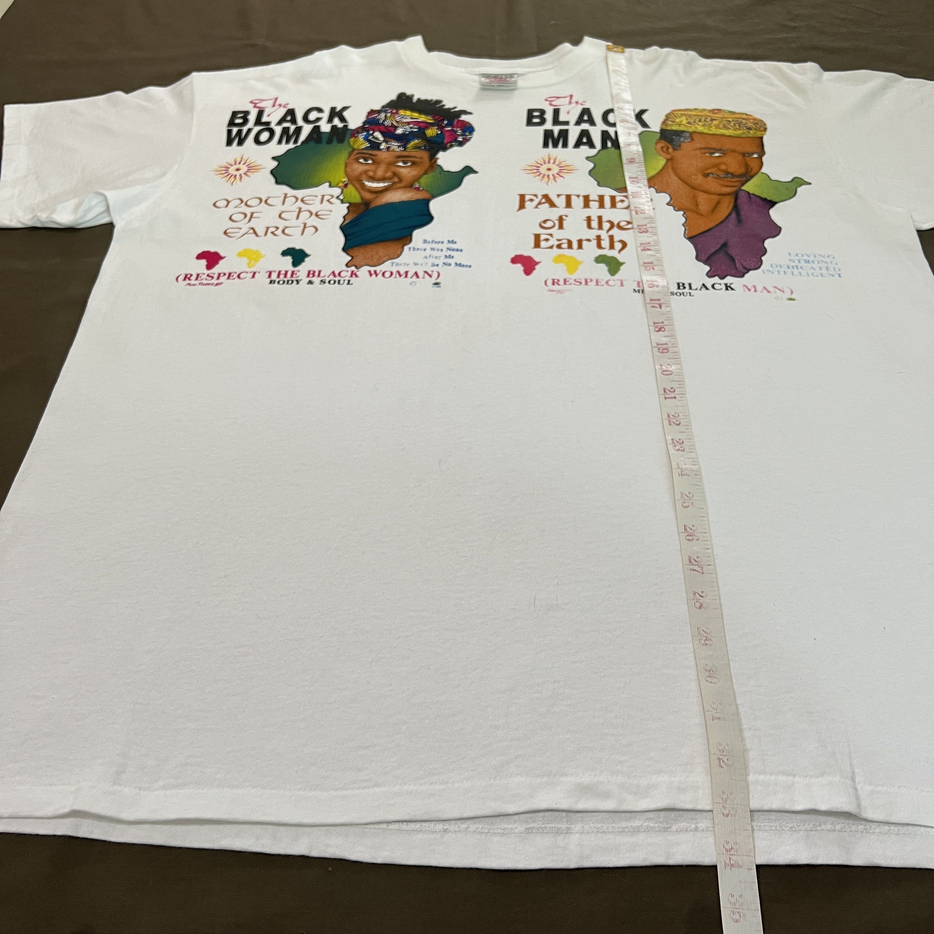 Rap Tees Vintage 90s Black Woman Man Mother Father the Earth Tee 3XL Size US XXL / EU 58 / 5 - 10 Thumbnail