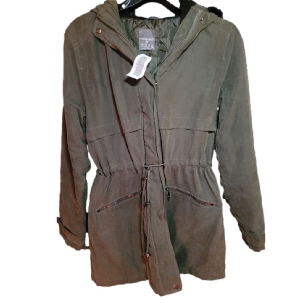 Primark Primark,parka coat, green and black, NWT, Size XSMALL Size XS / US 0-2 / IT 36-38 - 1 Thumbnail