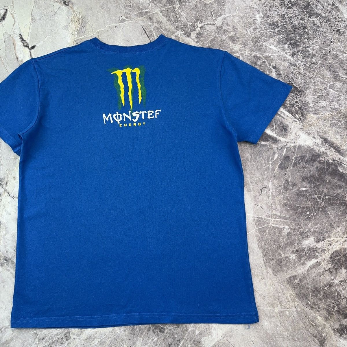 Red Bull × Vintage Vintage Monster Energy T shirt Racing Moto Blue M Size US L / EU 52-54 / 3 - 15 Thumbnail