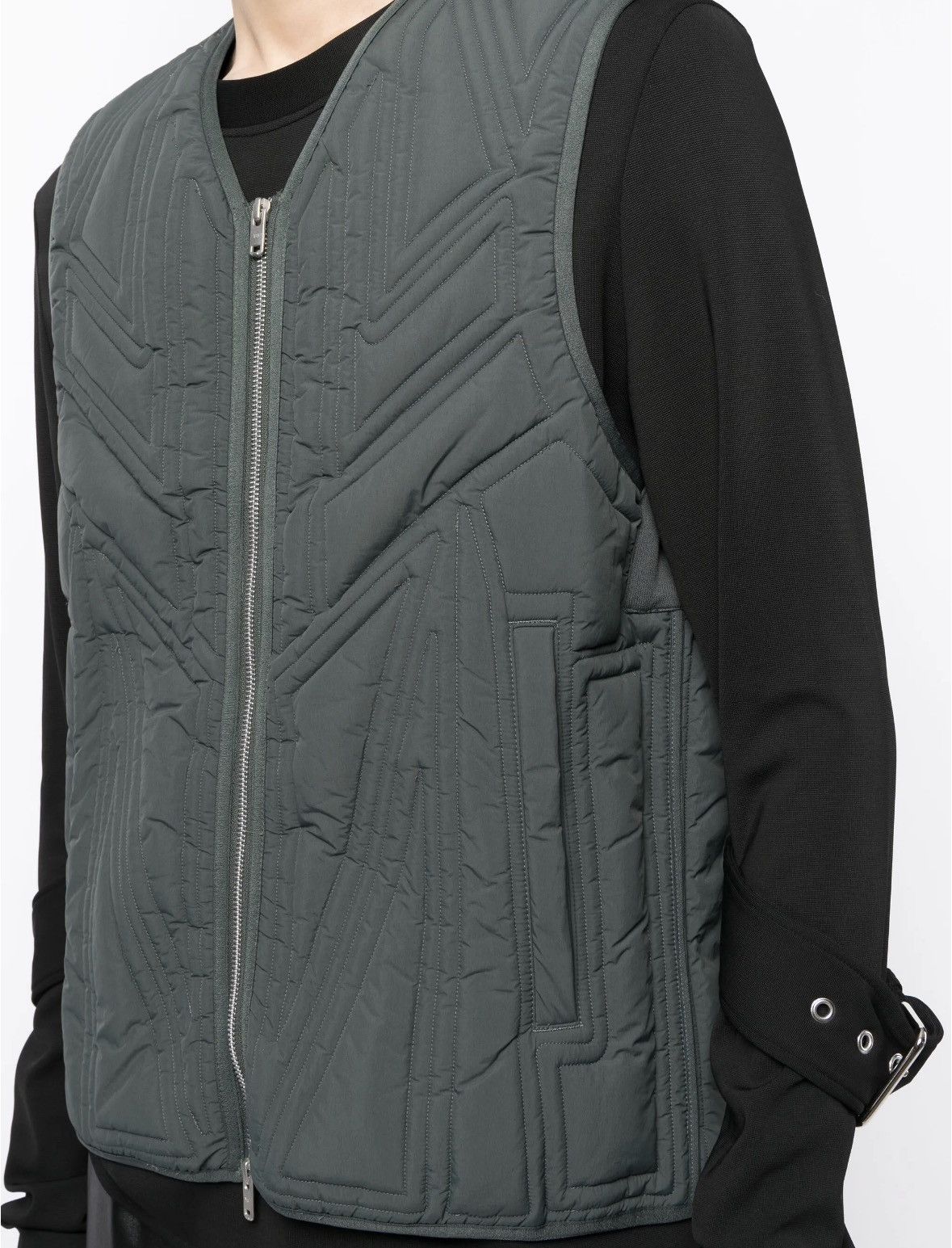 Y-3 Adidas Y-3 Yohji Quilted Gilet Vest Green sz L MSRP $633 Size US L / EU 52-54 / 3 - 3 Thumbnail