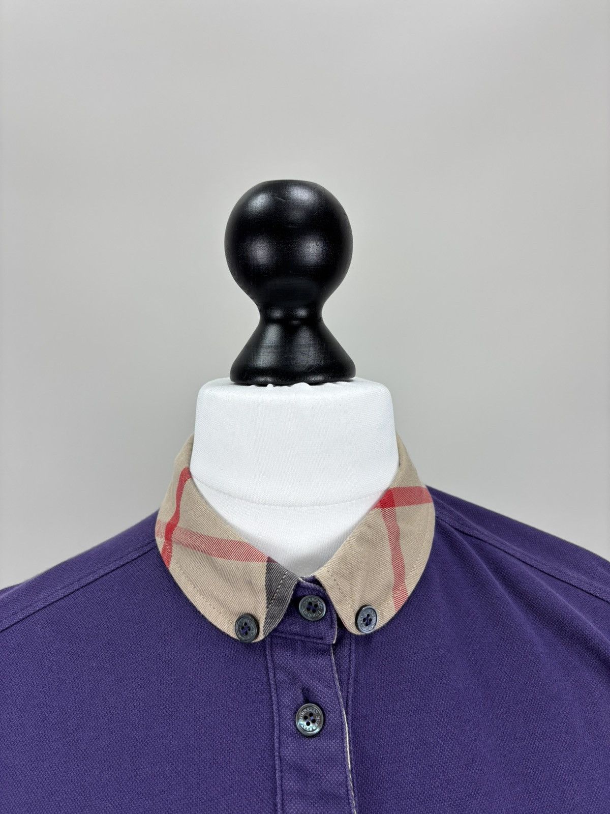 Burberry × Designer Womens long sleeve Burberry London Size M/L Color Purple Size M / US 6-8 / IT 42-44 - 4 Thumbnail