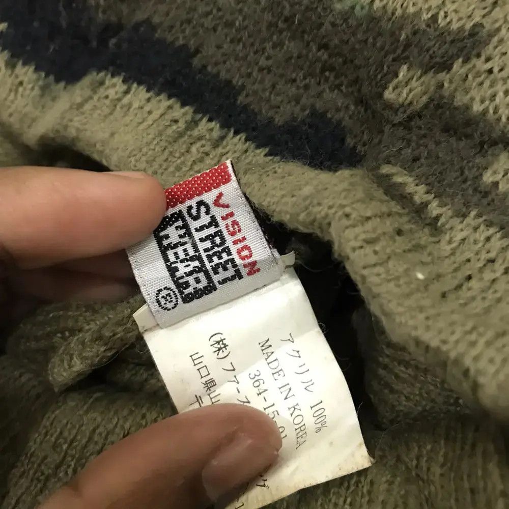 Japanese Brand Visions Small Logo Army Beanie Hat Size ONE SIZE - 8 Thumbnail