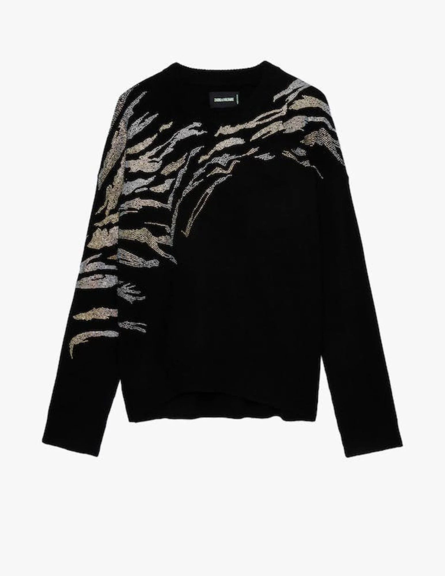 Zadig & Voltaire Zadig & Voltaire Marcus WS Tiger Strass Sweater Size L / US 10 / IT 46 - 1 Thumbnail