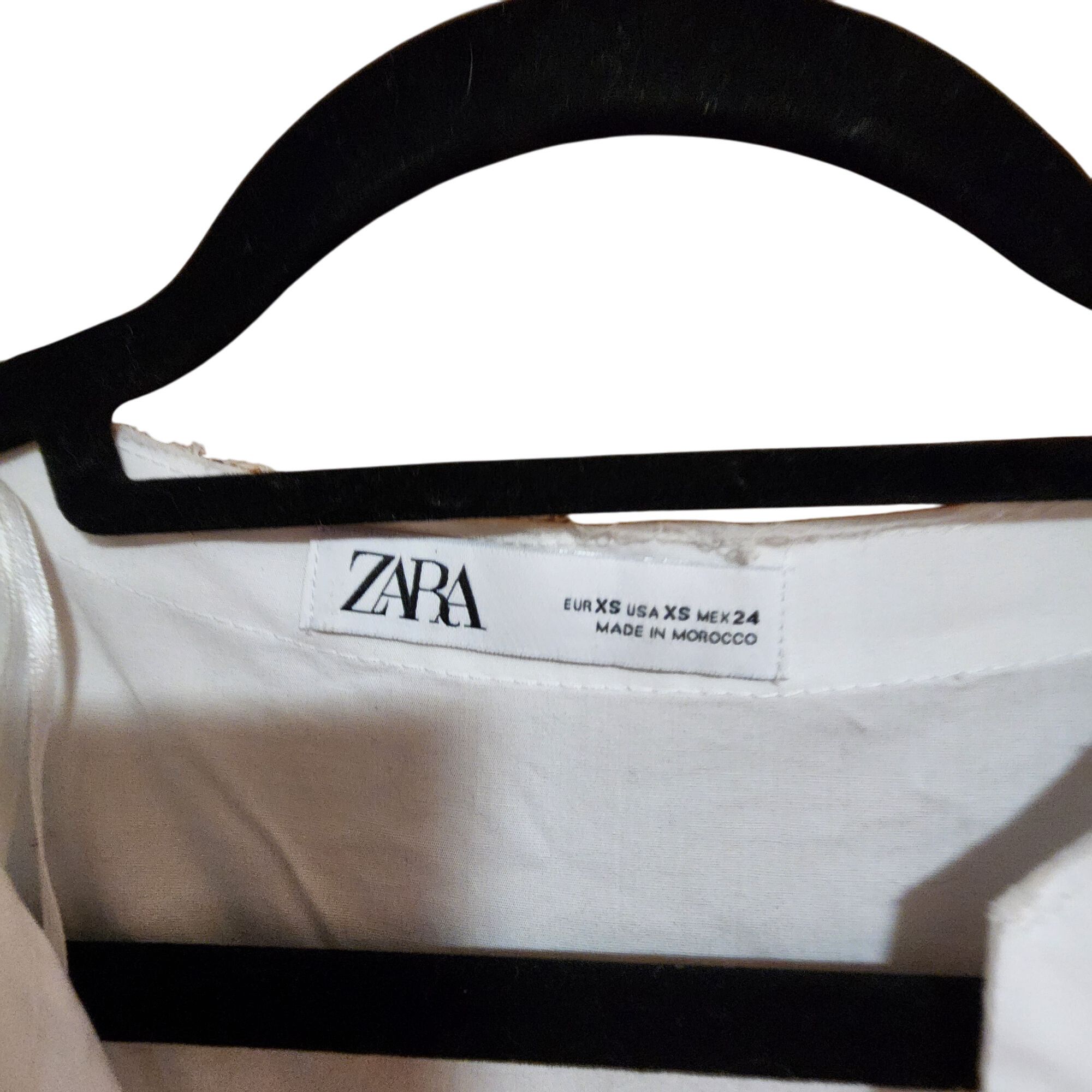 Zara Zara Oversized White Poplin Tiered Midi Blogger Fave Dress X Size XS / US 0-2 / IT 36-38 - 3 Thumbnail