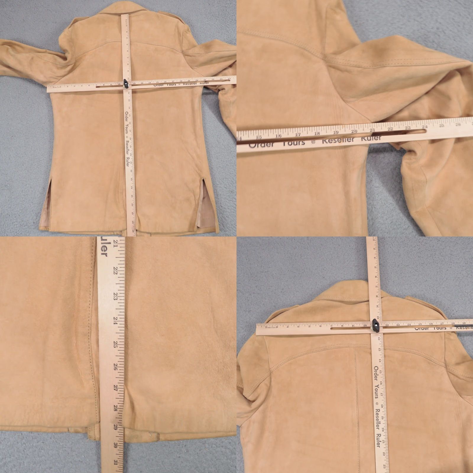 Vintage VINTAGE Woolrich Jacket Mens 38 (fits 40) Leather Suede Tan Utility 60s Tan Flap Size US XXS / EU 40 - 9 Thumbnail