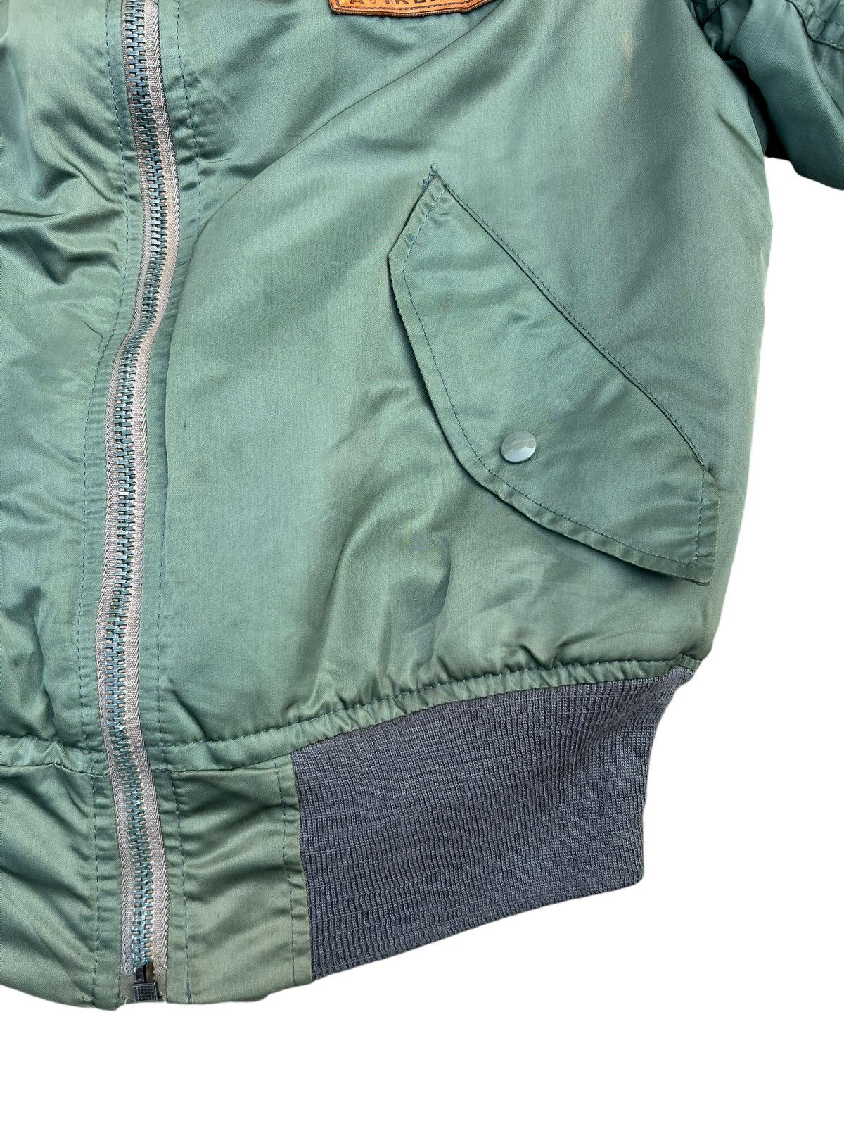 Avirex Vintage Avirex Sun Faded Olive Green MA-1 USAF Flight Jacket Size US S / EU 44-46 / 1 - 11 Thumbnail