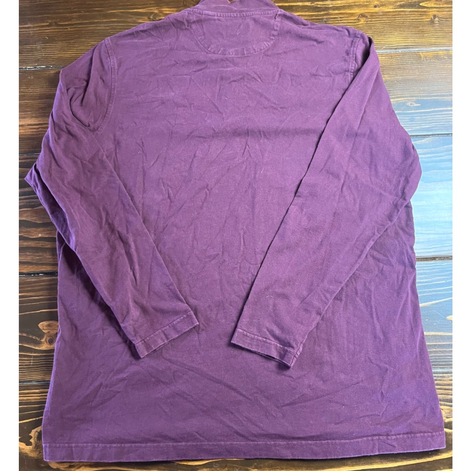 Chaps Chaps Shirt, Men's XL Tall, Maroon, Quarter Zip, Long Sleeve Shirt, Chaps, Men, XL Tall, Red, Regular Fit, Long Sleeve, Solid, Vintage: No Size US XL / EU 56 / 4 - 2 Thumbnail