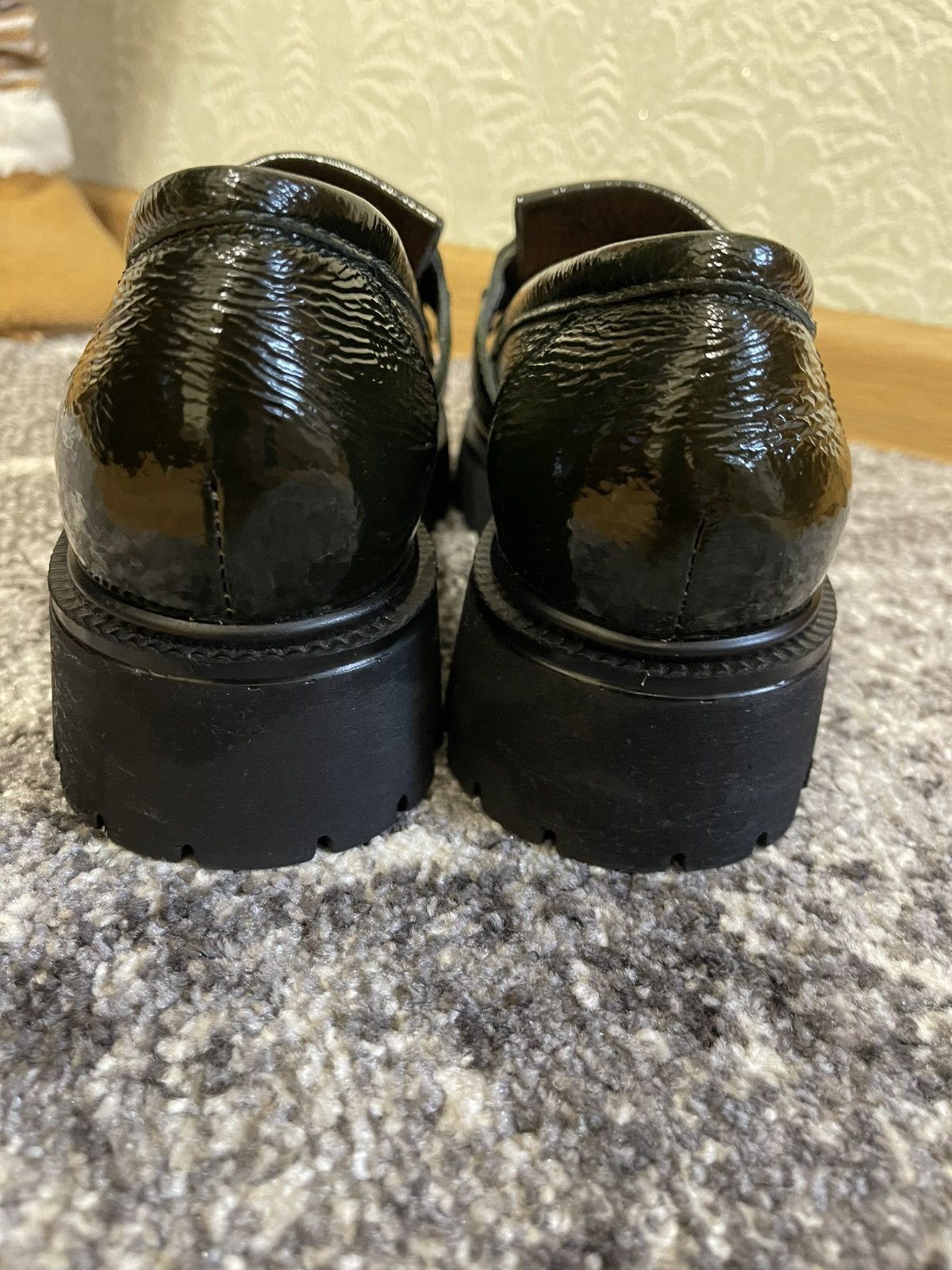 Other Melluso Italy Women’s Loafers EU 37.5 Green Patent Leather Size US 7.5 / IT 37.5 - 4 Thumbnail