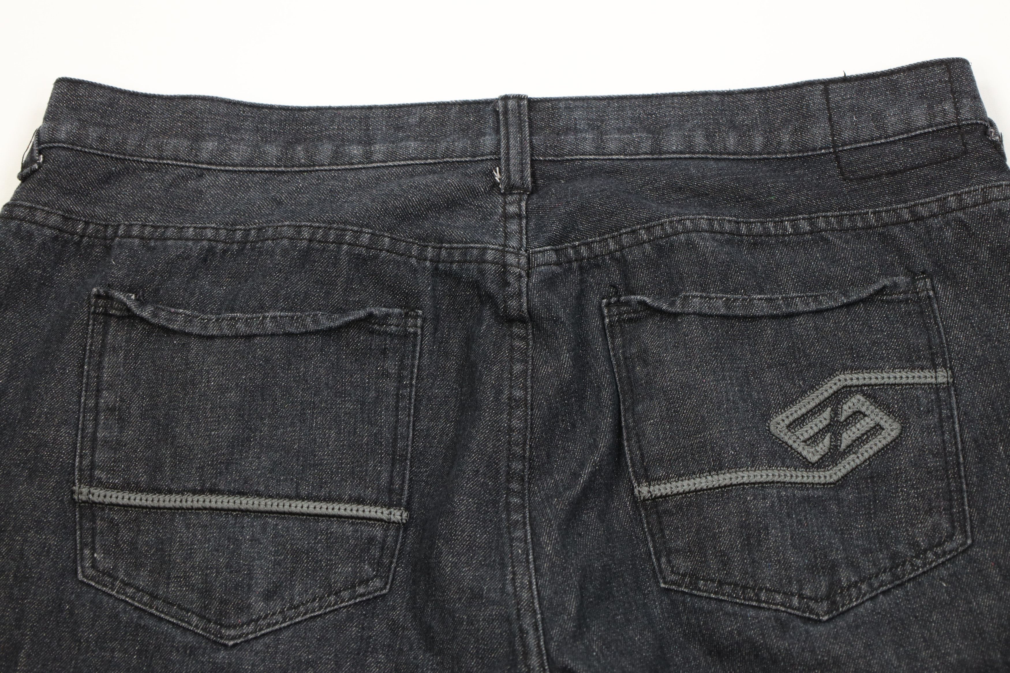Enyce Vintage 90s Y2K Enyce Baggy Fit Wide Leg Denim Jeans Black Size US 42 / EU 58 - 11 Thumbnail