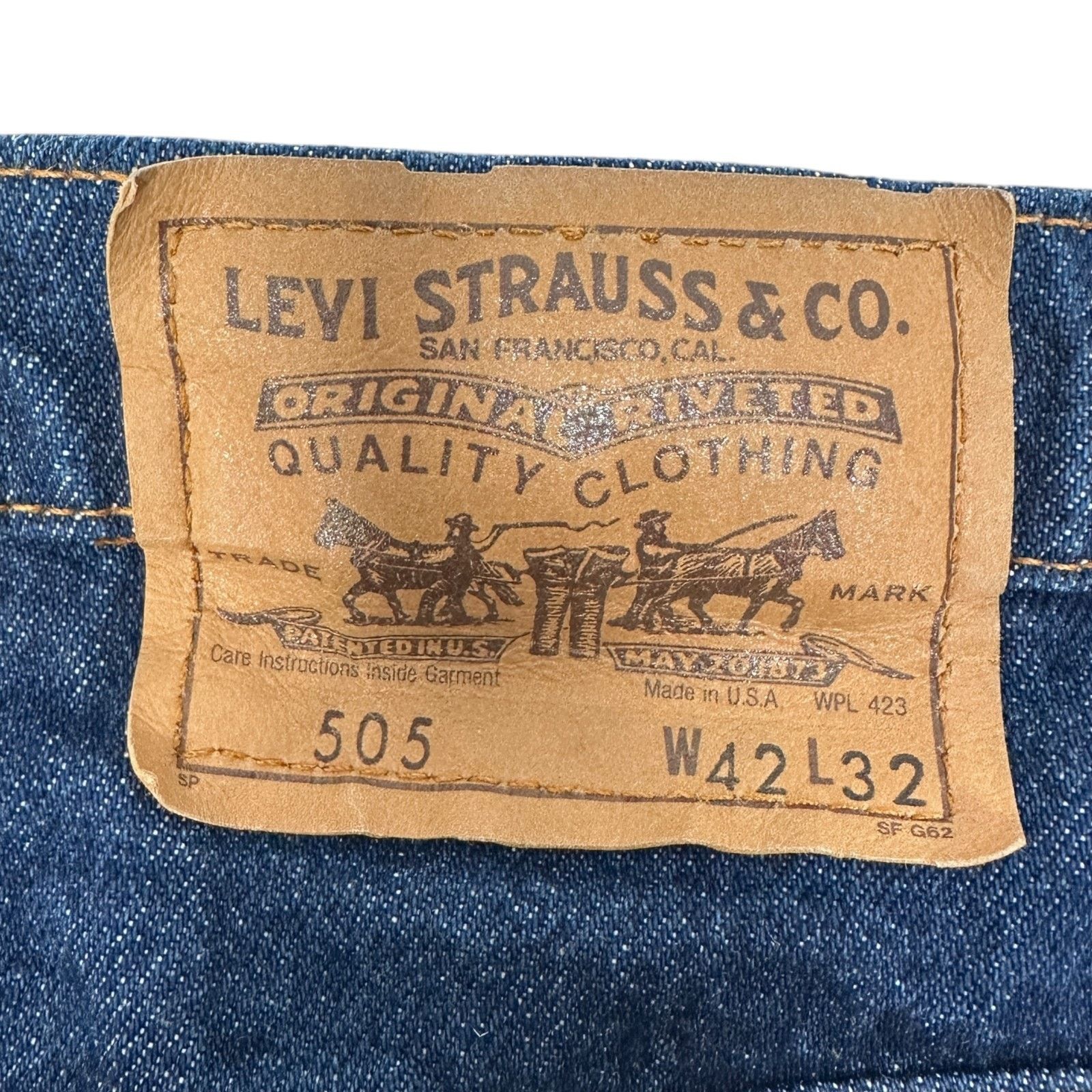 Levi's VTG Levi's Orange 505 Jeans Men 42 x 32 Blue Straight Leg Size US 42 / EU 58 - 6 Thumbnail