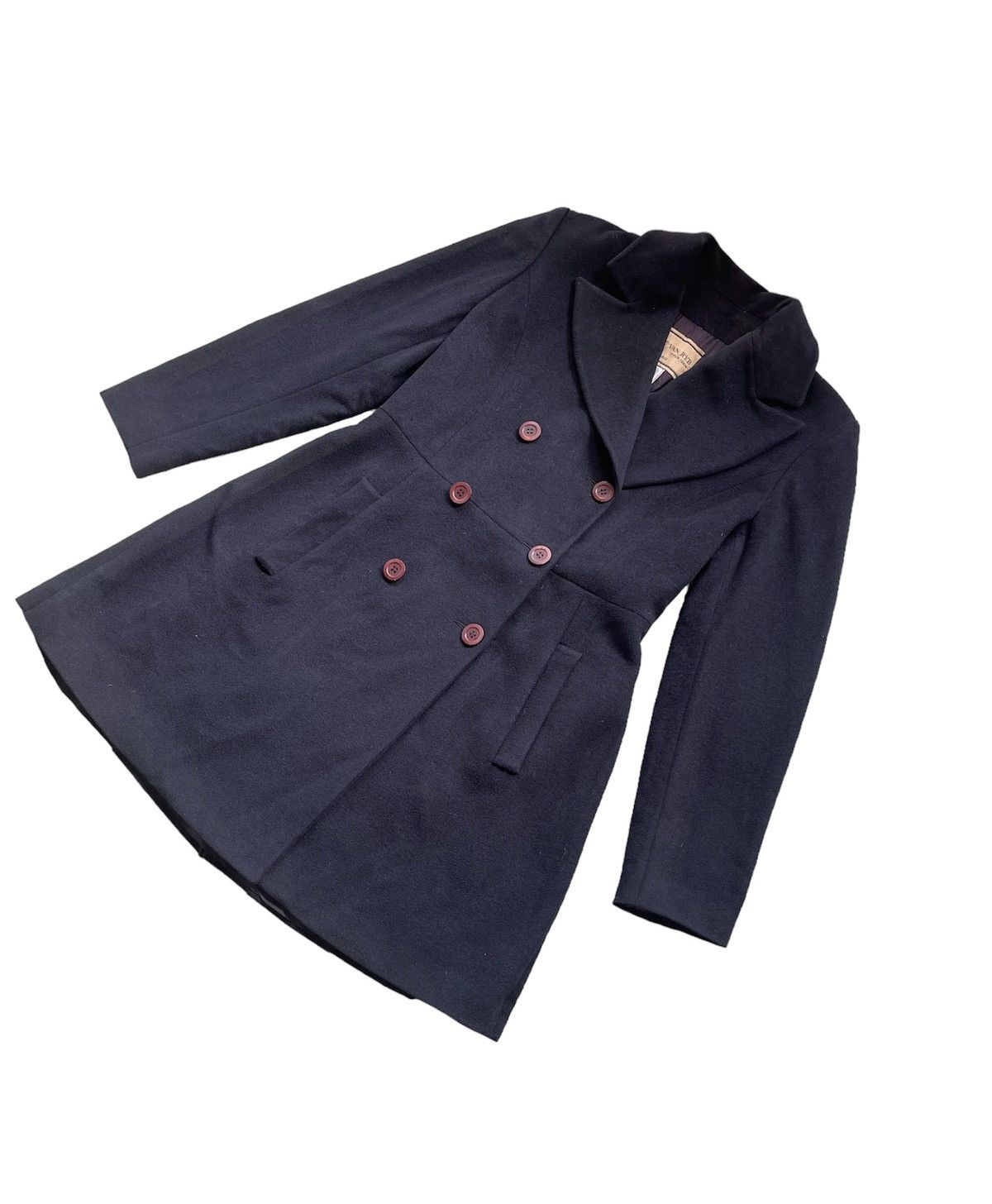 Designer × Japanese Brand IRENE VAN RYB POUR IDEM PARIS WOOL LONG COAT Size S / US 4 / IT 40 - 5 Thumbnail