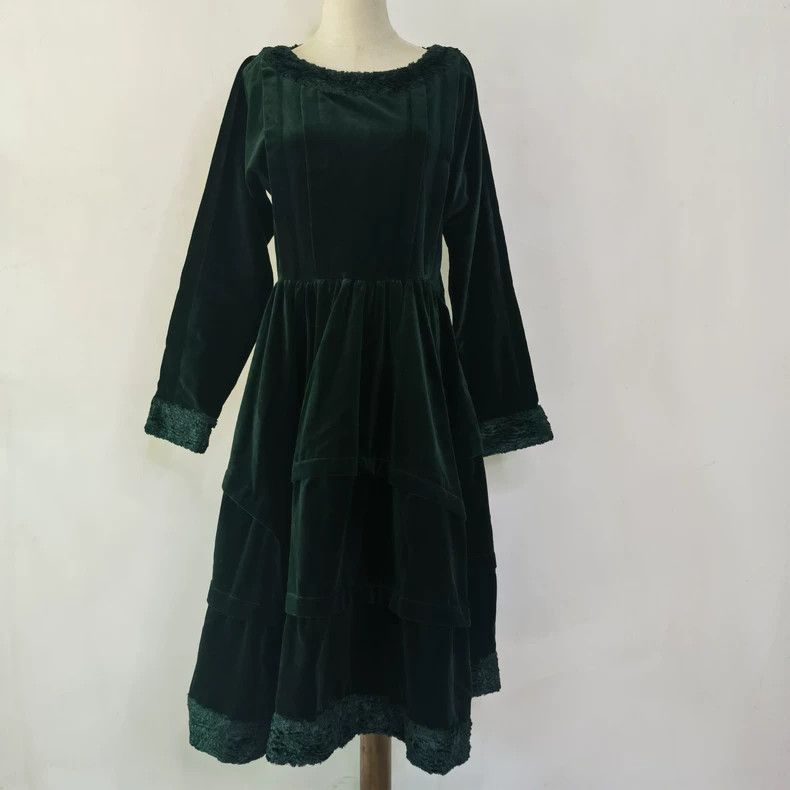 Vintage KENZO Velvet Dress K1308
