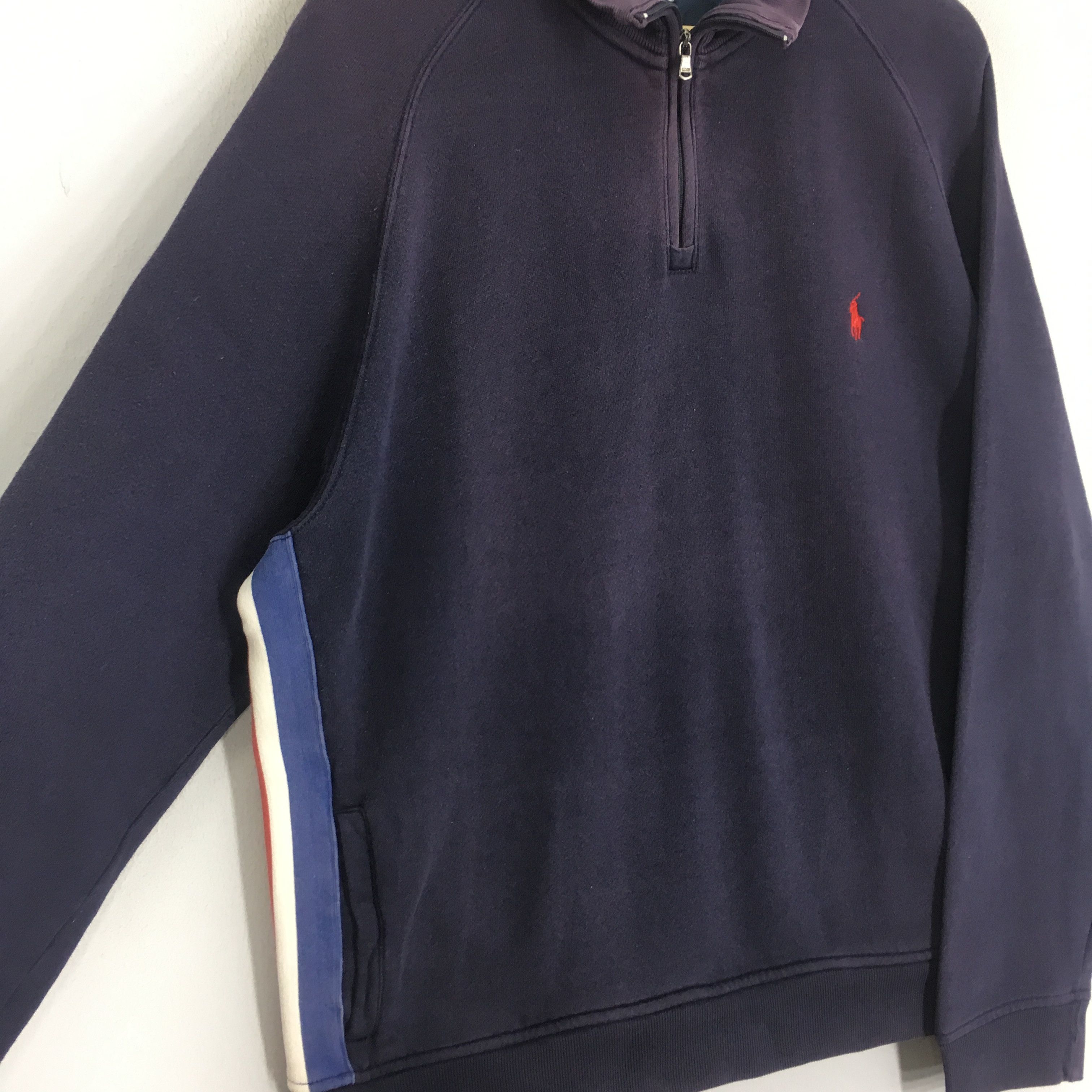 Polo Ralph Lauren Vintage 90's Polo Ralph Lauren Blue Sweatshirt - 1157 -- Size US L / EU 52-54 / 3 - 7 Thumbnail