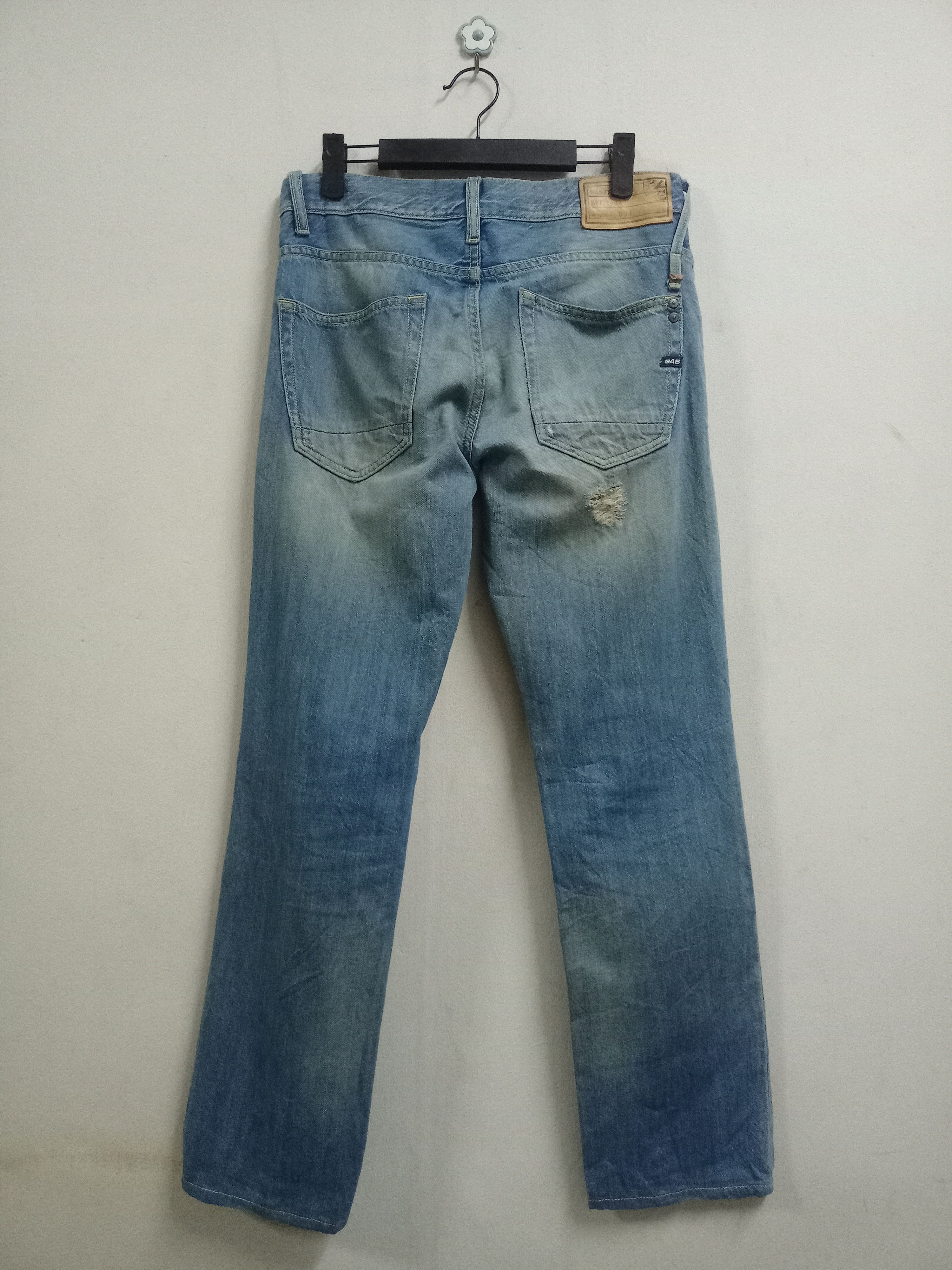 Japanese Brand Vintage Japanese Brand Blue Wash Distressed Style Jeans Size US 31 - 2 Thumbnail