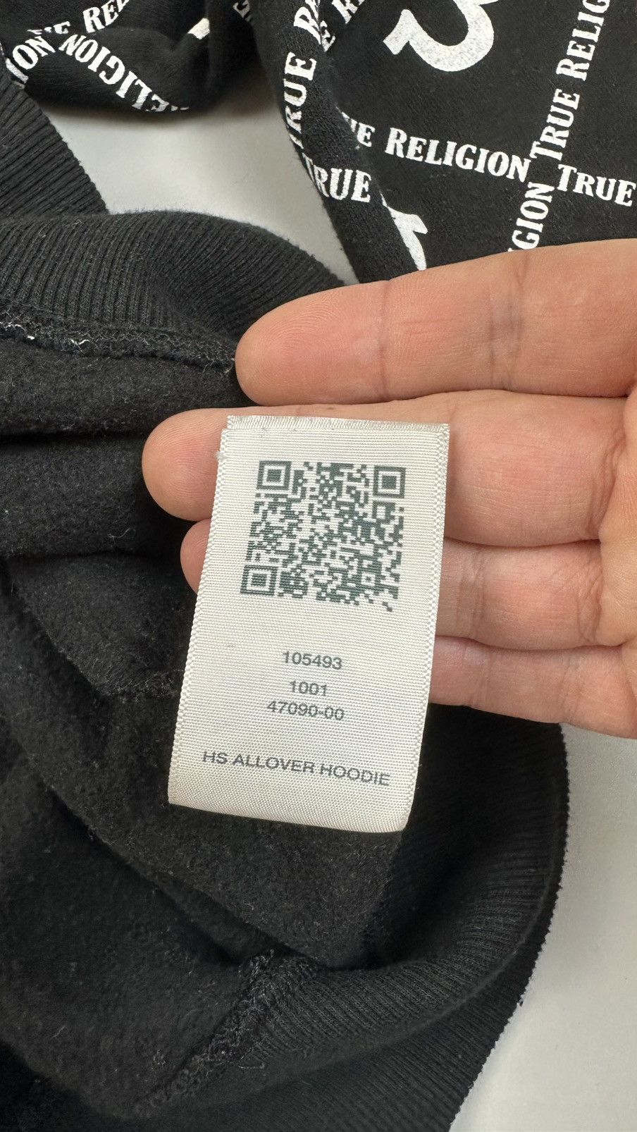 True Religion True Religiton Monogram Logo Black Hoodie Size US S / EU 44-46 / 1 - 5 Thumbnail