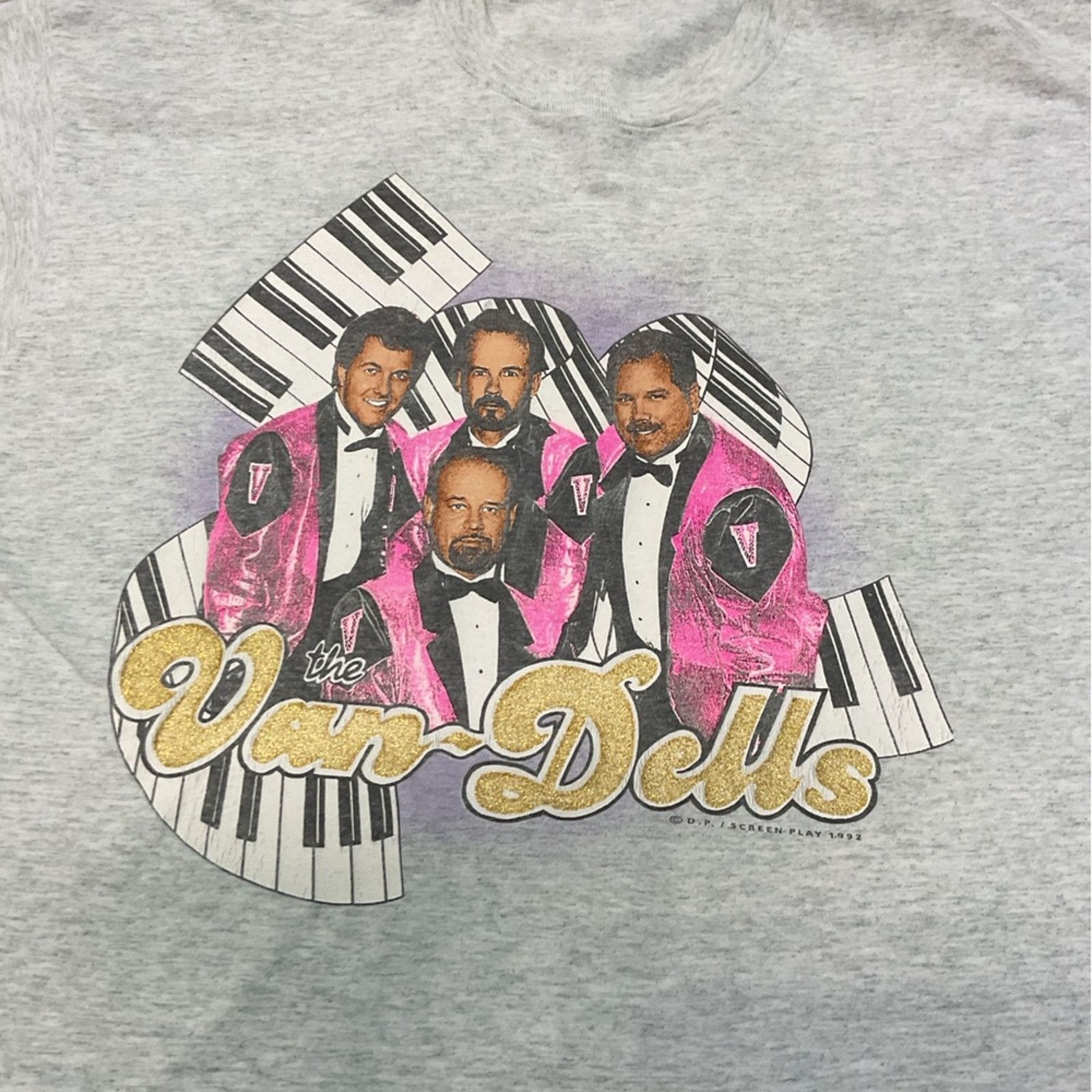 Vintage Vintage The Van Dells Hoppin’ Boppin’ T-Shirt Size US XL / EU 56 / 4 - 7 Thumbnail