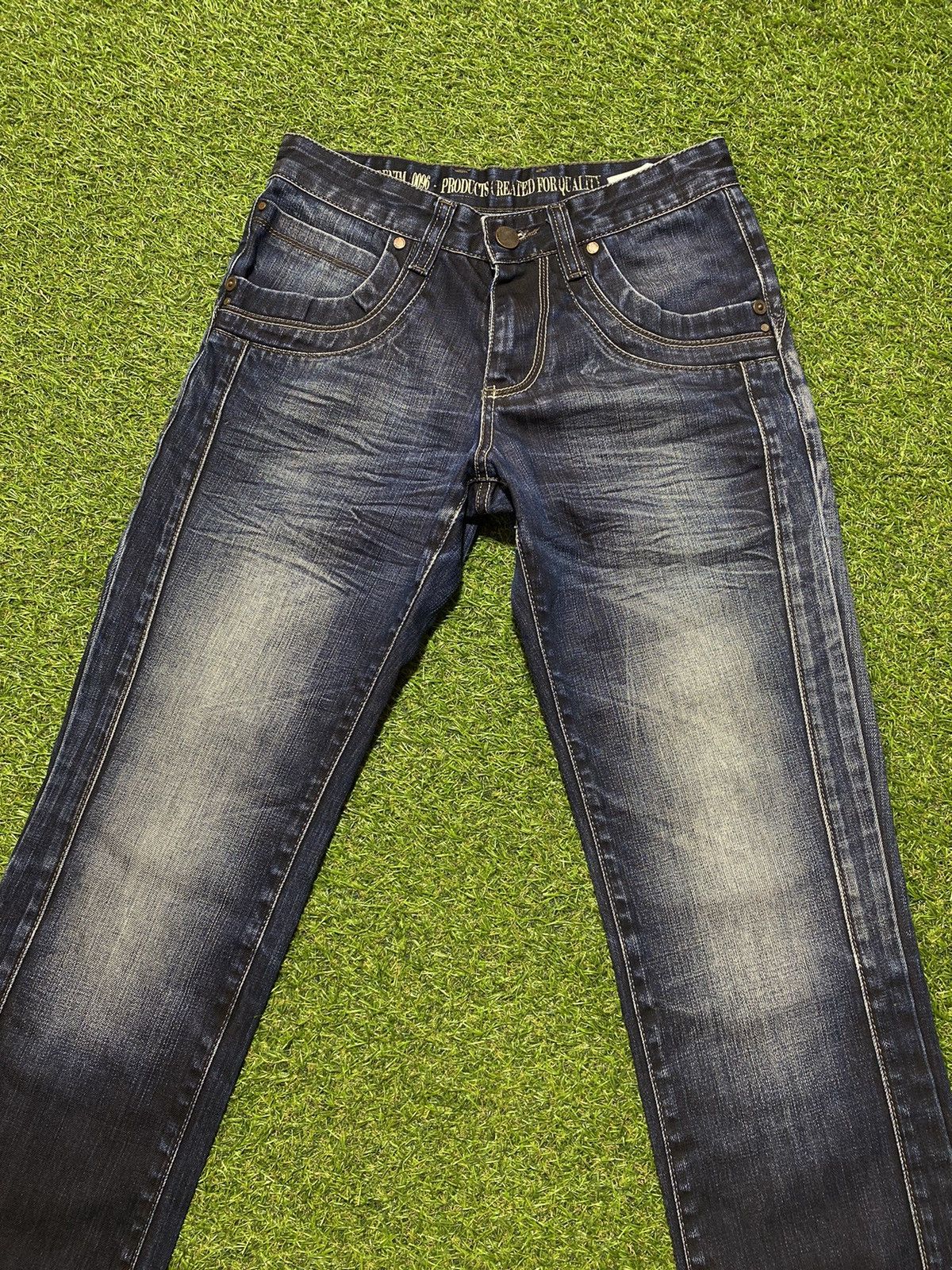 Japanese Brand Vintage 90s Japanese jeans faded streetwear style size 29 Size US 29 - 4 Thumbnail