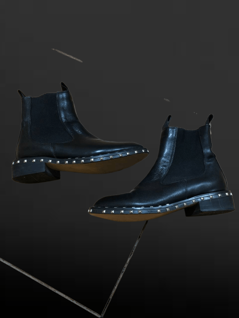 Valentino Valentino Garavani Rockstud Leather Chelsea Boots Size US 6 / IT 36 - 1 Thumbnail