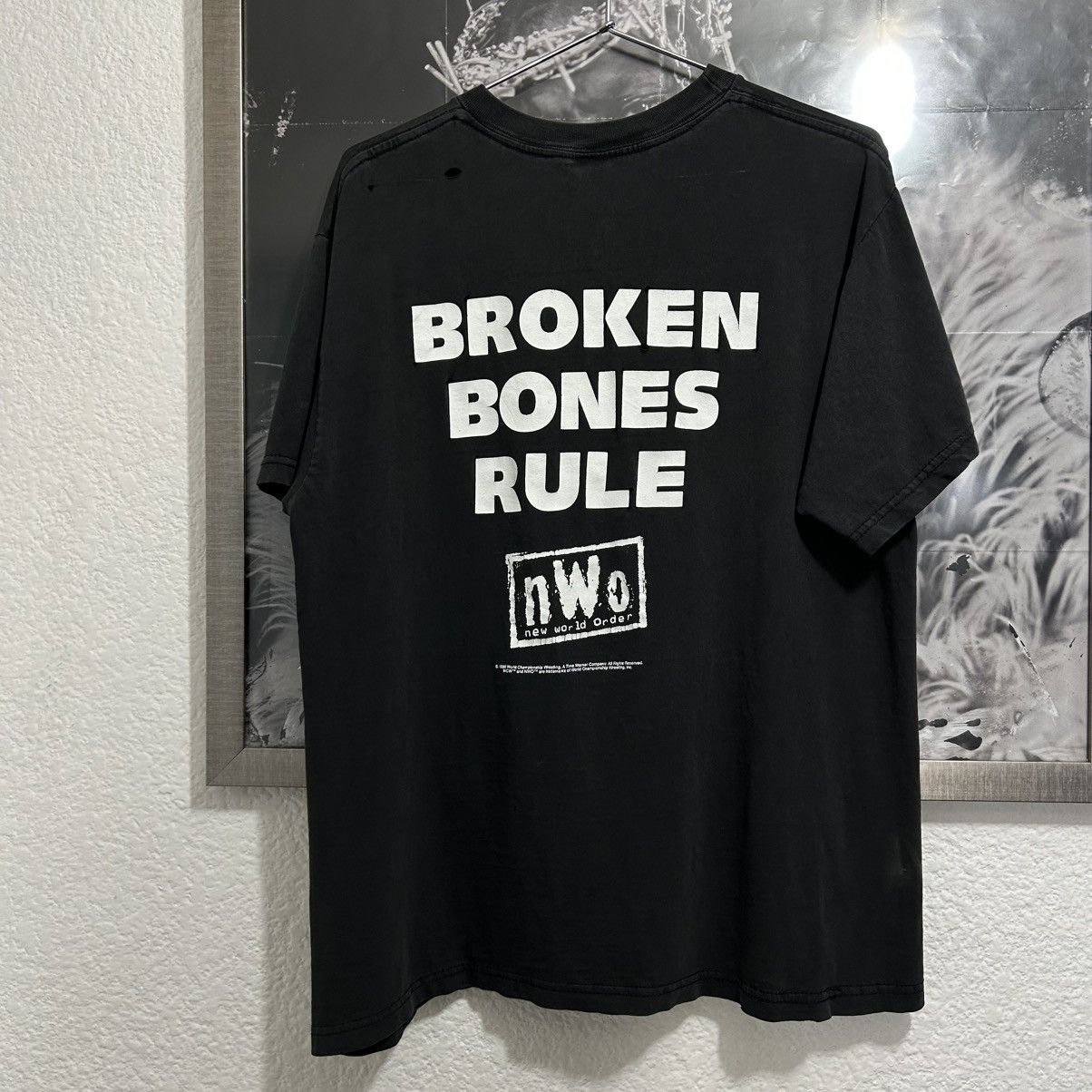 WWF NEW WORLD ORDER BROKEN BONES RULES 1998 VINTAGE SHIRT Size US L / EU 52-54 / 3 - 5 Thumbnail
