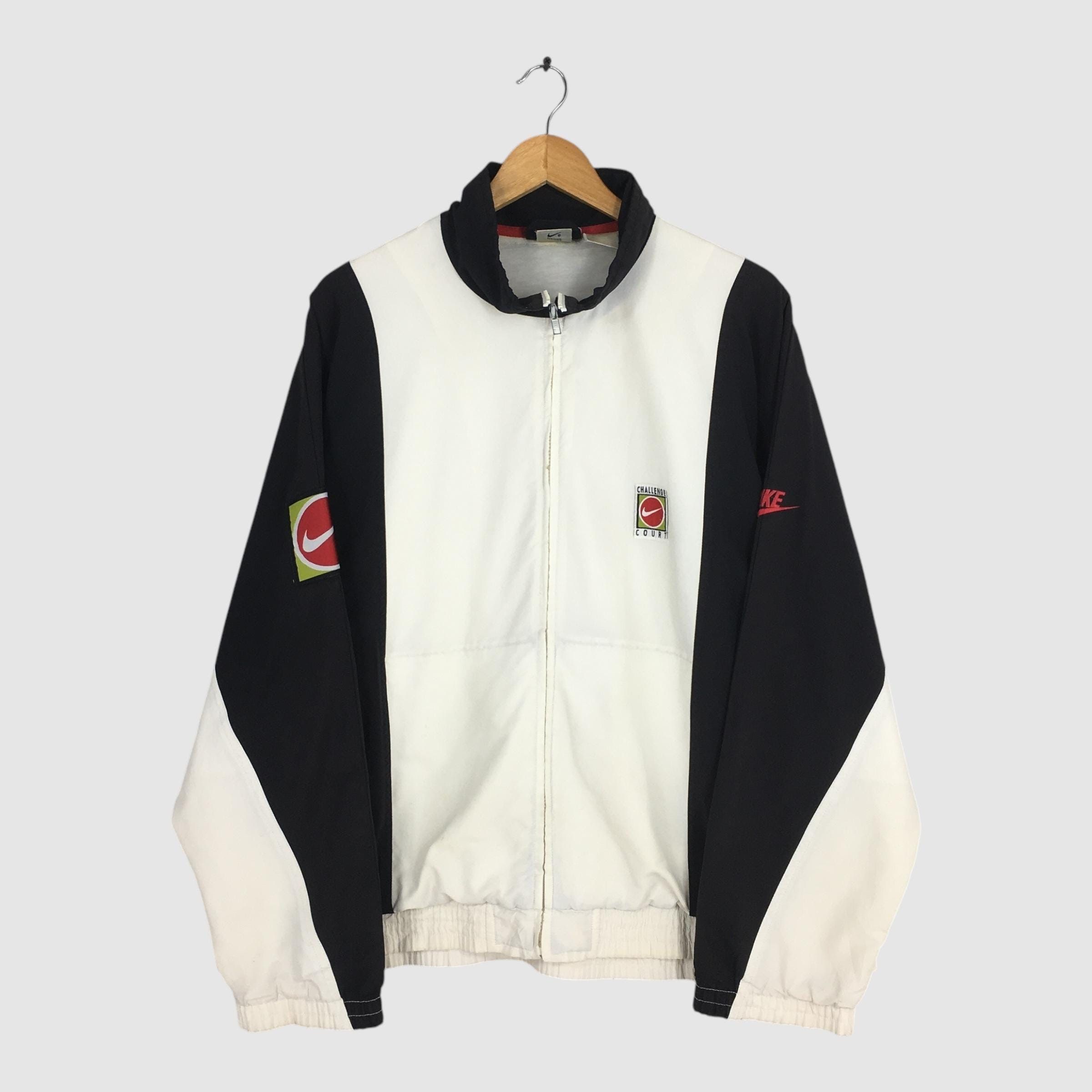 Nike Vintage 90's Nike Challenge Court Windbreaker Jacket XLarge Size US XL / EU 56 / 4 - 1 Thumbnail