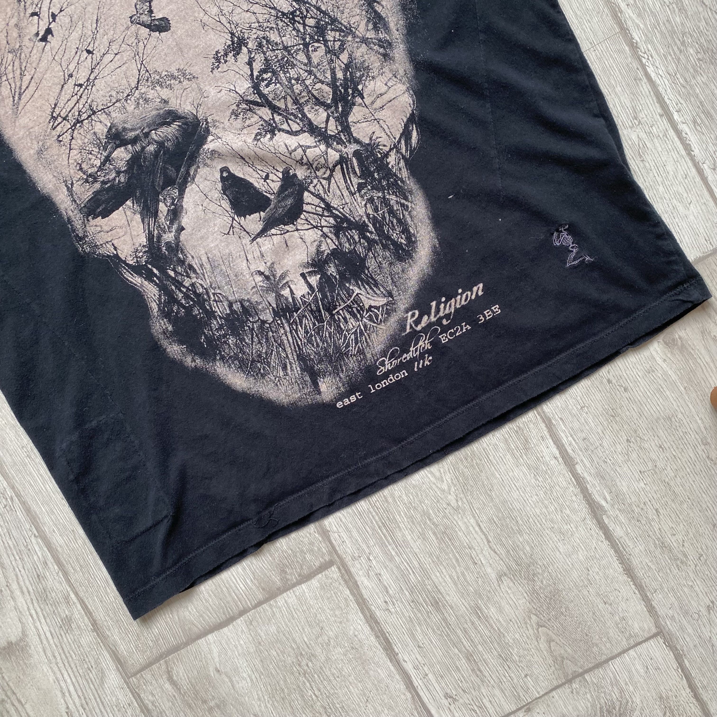 Allsaints 💀 Religion Horror print t shirt skull Allsaint style Size US M / EU 48-50 / 2 - 3 Thumbnail