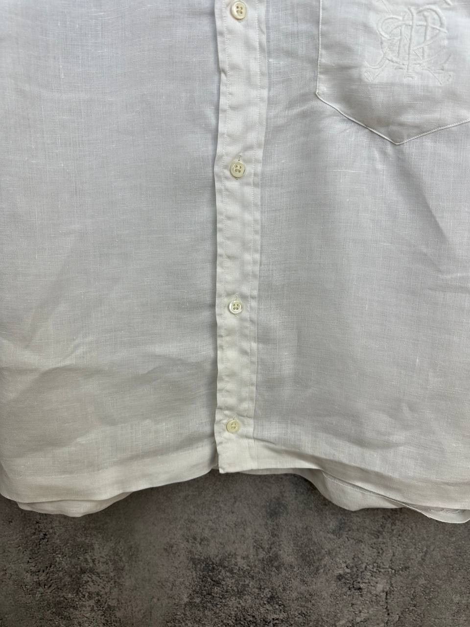Ralph Lauren Ralph Lauren Vintage 100% Linen 3/4 Crop Shirt Button Up Size M / US 6-8 / IT 42-44 - 7 Thumbnail