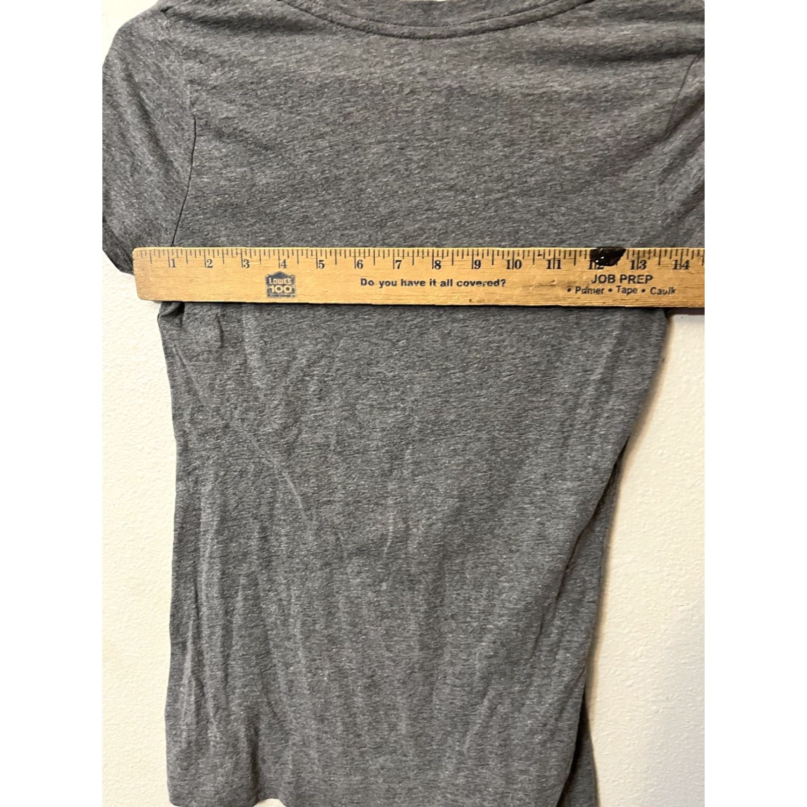 American Eagle Outfitters American Eagle Favorite T V-Neck Shirt Short Sleeve Gray Solid Sz XS Graphic Size XS / US 0-2 / IT 36-38 - 4 Thumbnail