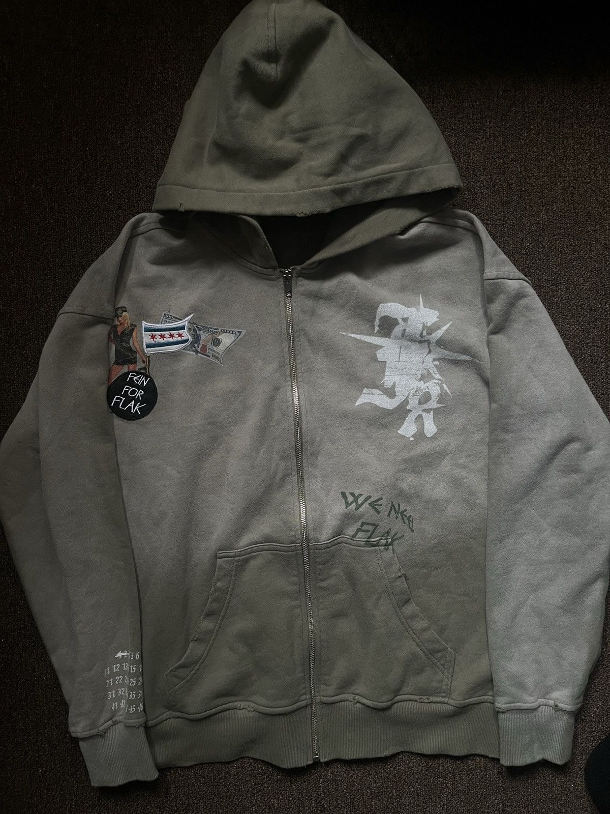 Japanese Brand × Vintage “chicago” zip-up hoodie Size US L / EU 52-54 / 3 - 1 Thumbnail