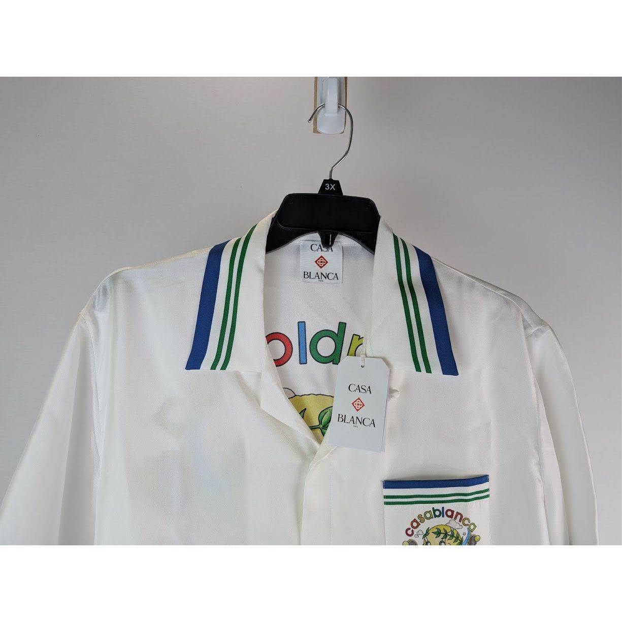 Casablanca o1rshd1 Button Shirt in White Size US XL / EU 56 / 4 - 3 Thumbnail