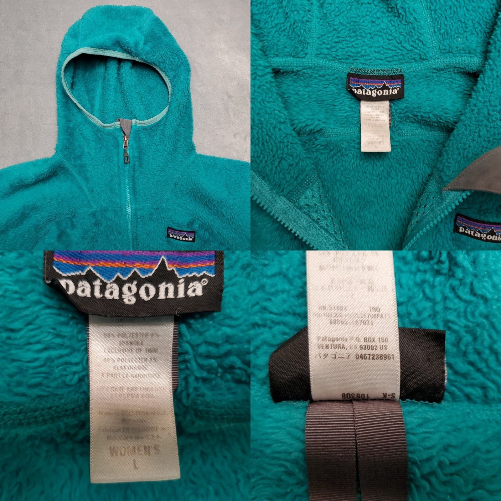 Patagonia VINTAGE Patagonia Regulator Jacket Women L Green Hooded Fleece Full Zip Made in USA Size L / US 10 / IT 46 - 8 Thumbnail