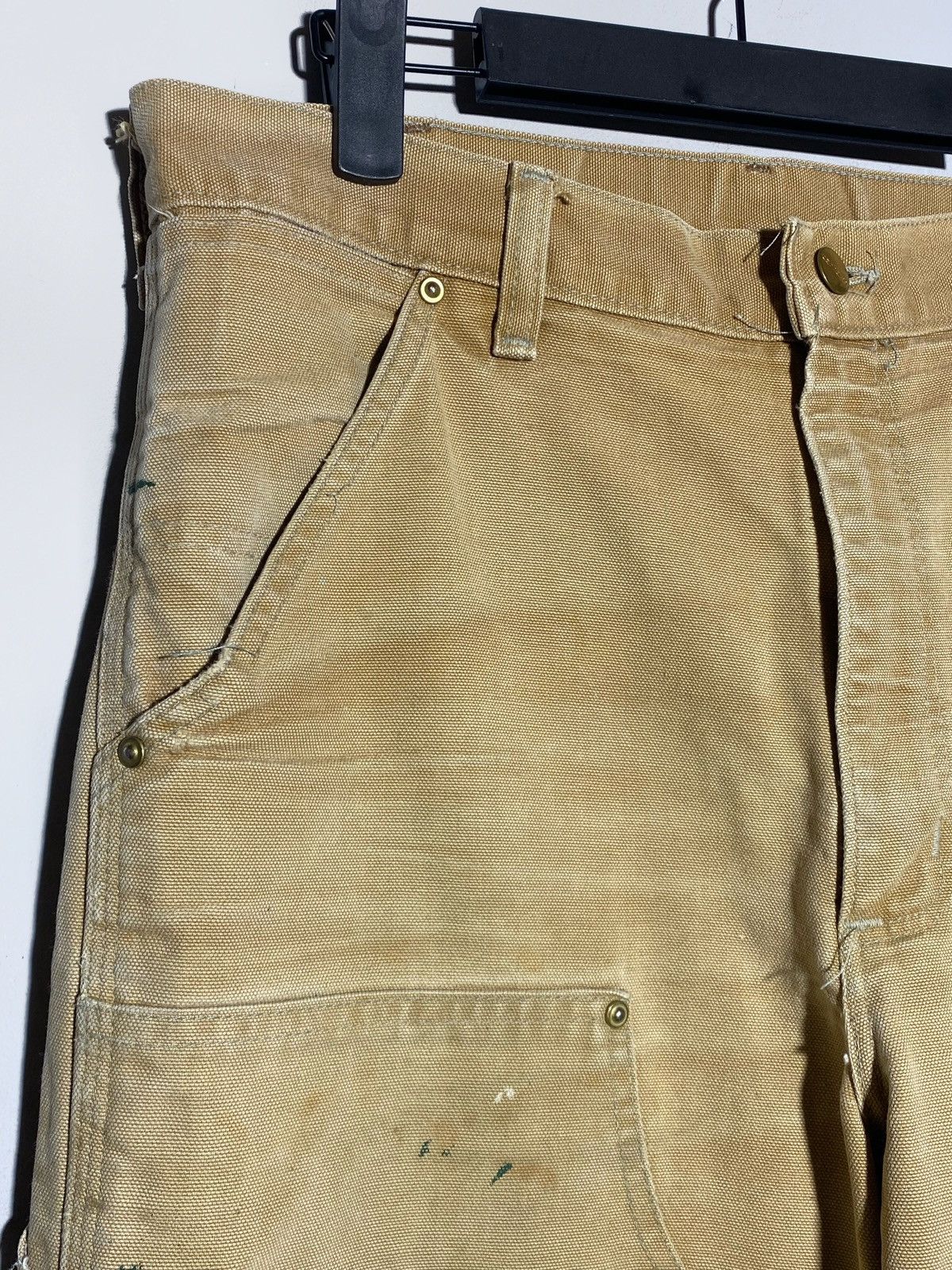 Carhartt Carhartt Vintage Double Knee Canvas Work Pants 33x34 Beige Size US 34 / EU 50 - 9 Thumbnail