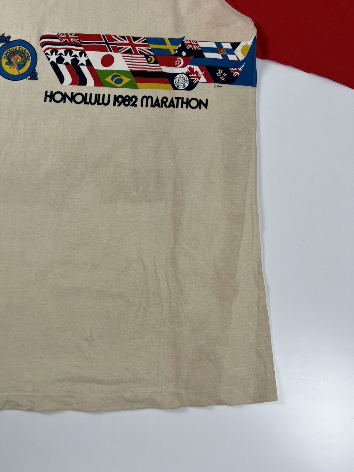 Vintage Vintage 1982 Honolulu Marathon Long Sleeve Tshirt Size US XL / EU 56 / 4 - 6 Thumbnail