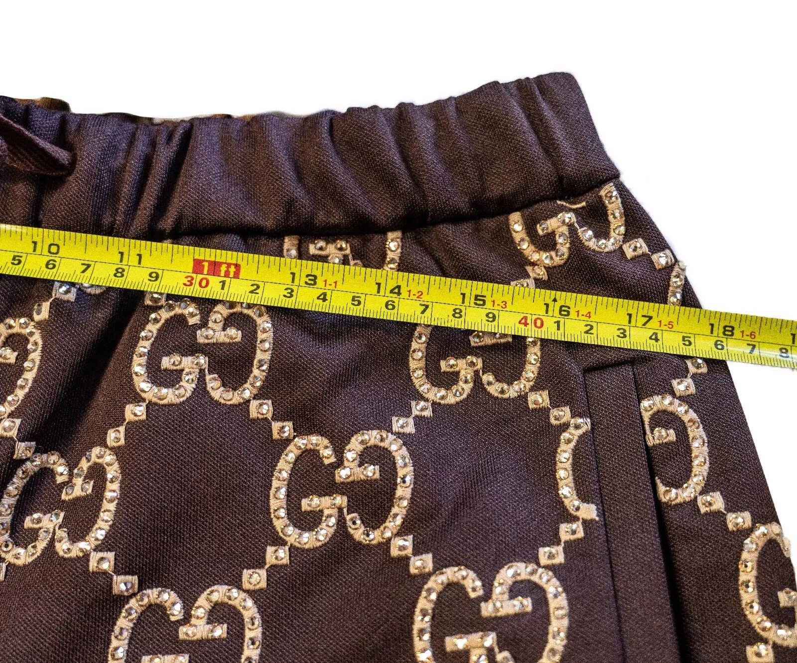 Gucci GUCCI NOJUM 690487 Brown Embroidered Trouser Pant Track Size US 28 / EU 44 - 4 Thumbnail