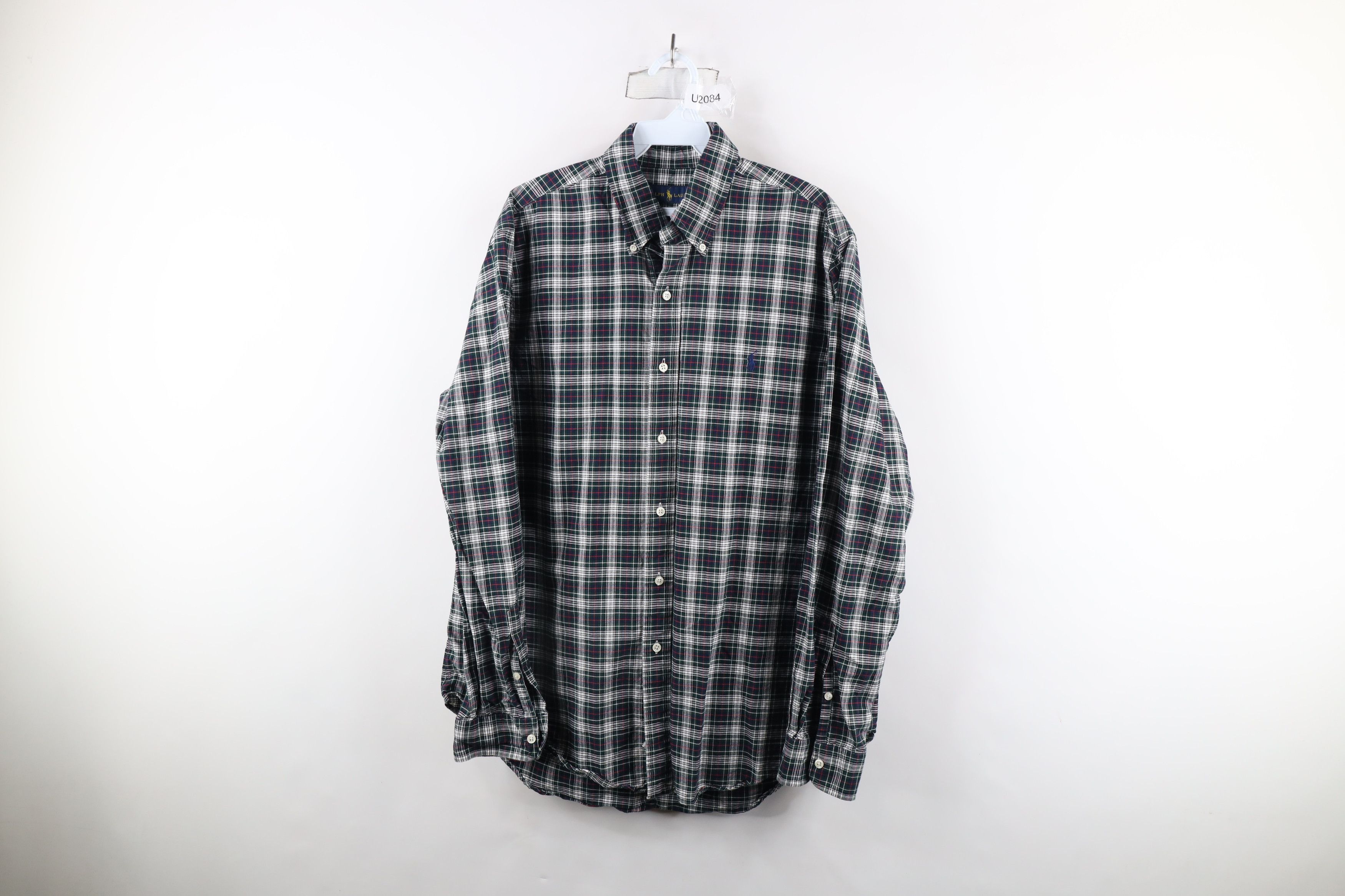 Ralph Lauren × Vintage Vintage Ralph Lauren Heavyweight Button Down Shirt Plaid Size US L / EU 52-54 / 3 - 1 Thumbnail