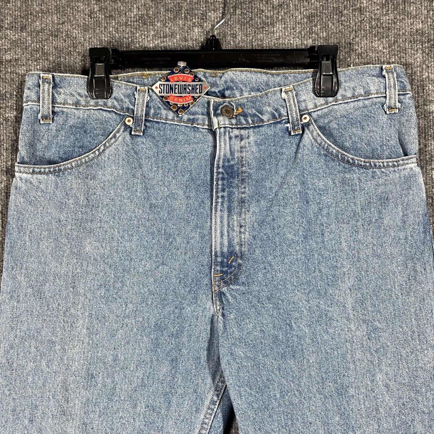 Levi's VINTAGE Levi's 506 Jeans Blue 35x30 Stonewashed USA Mens Size US 35 - 2 Thumbnail