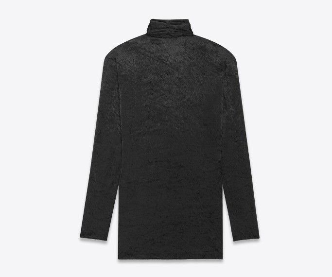 Saint Laurent Paris o1s1wg110624 Velvet Wrap-Over Jersey