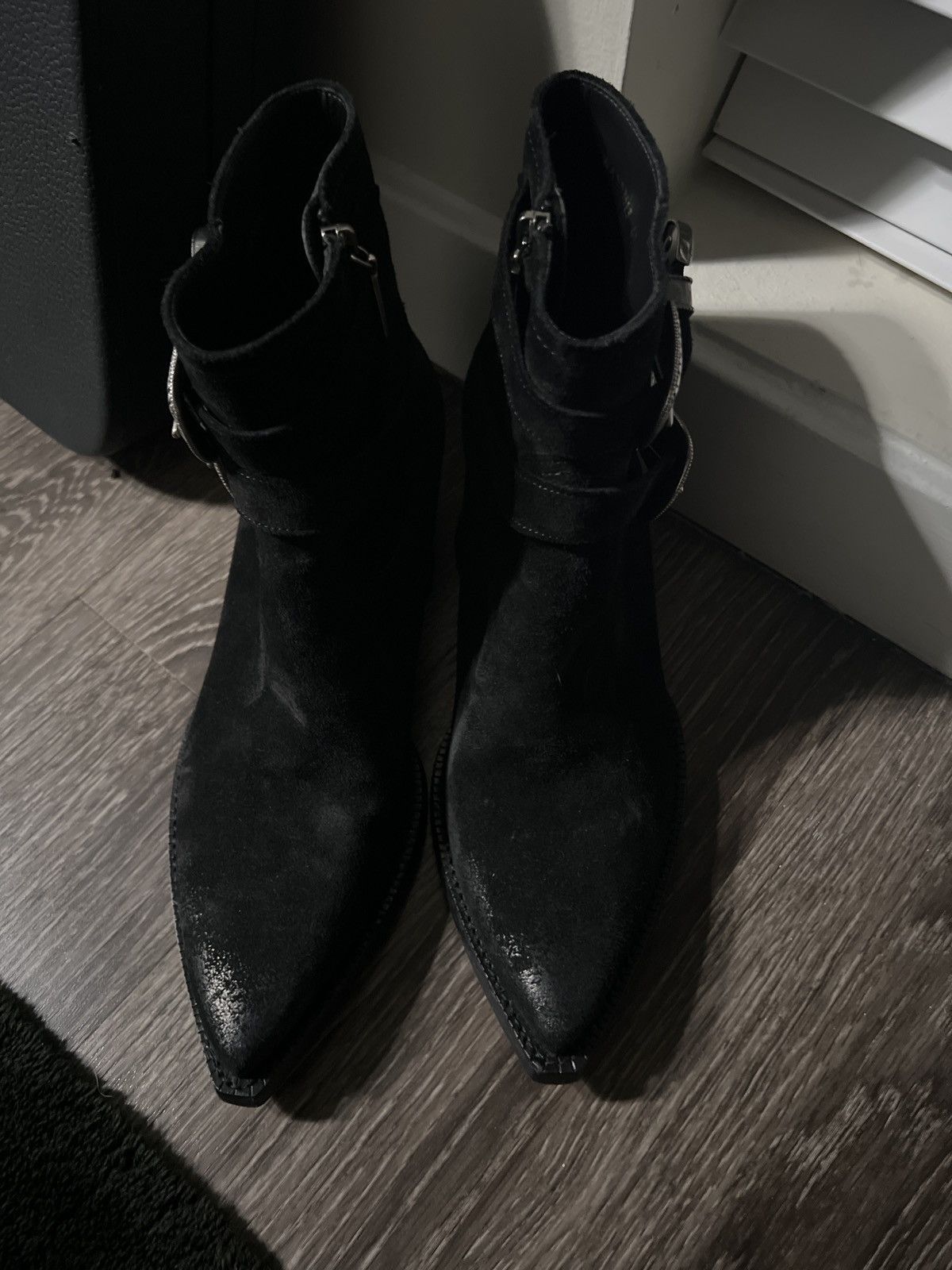 Saint Laurent Paris FW19 - Lukas Buckle Boots Size US 9 / EU 42 - 3 Thumbnail