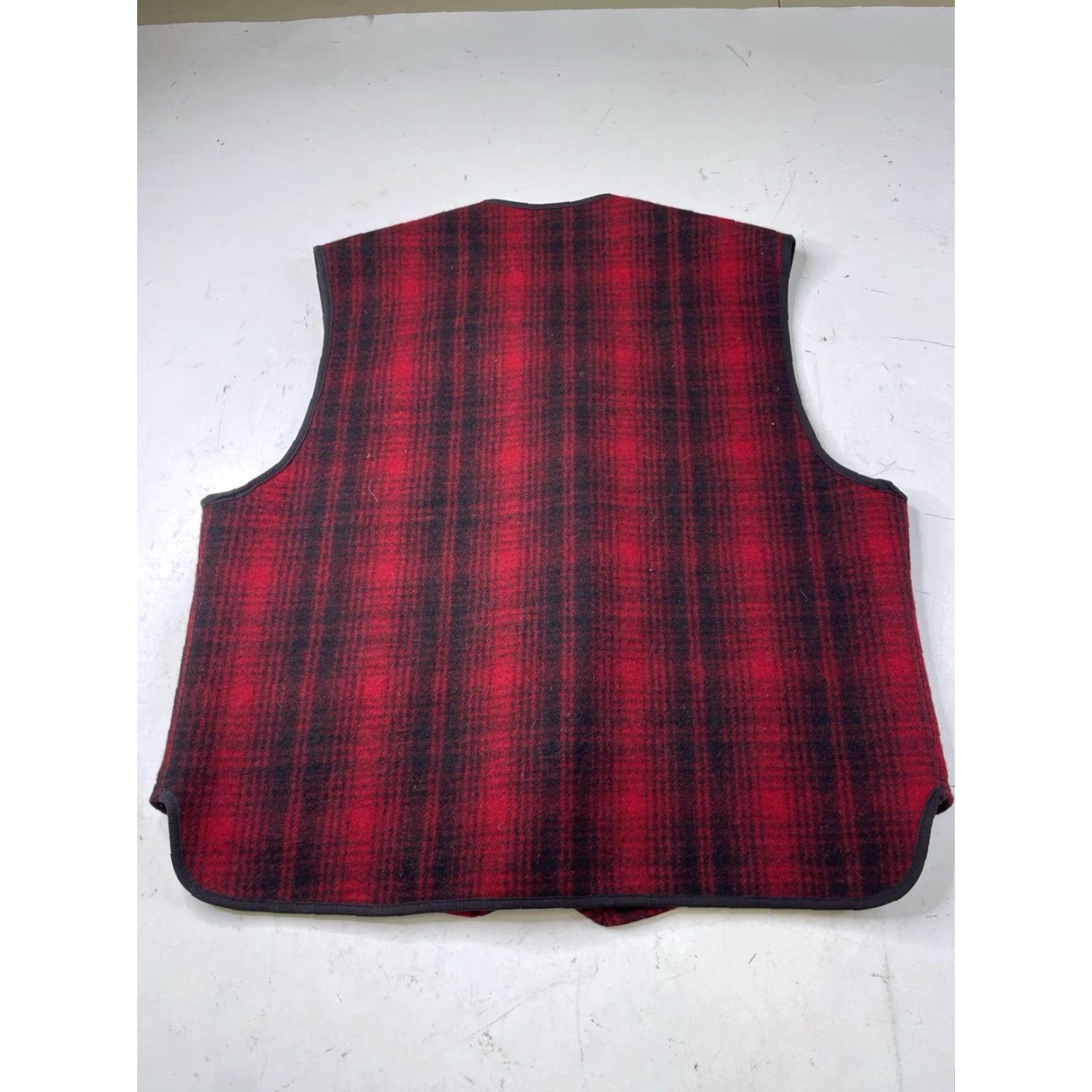 Orvis VINTAGE Orvis Vest Red Buffalo Plaid Wool Blend Hunting USA XL Full Zip Pockets Wool Lining Unisex Adults 80s 90s Outdoor Casual Dress Hunting USA Size US XL / EU 56 / 4 - 8 Thumbnail
